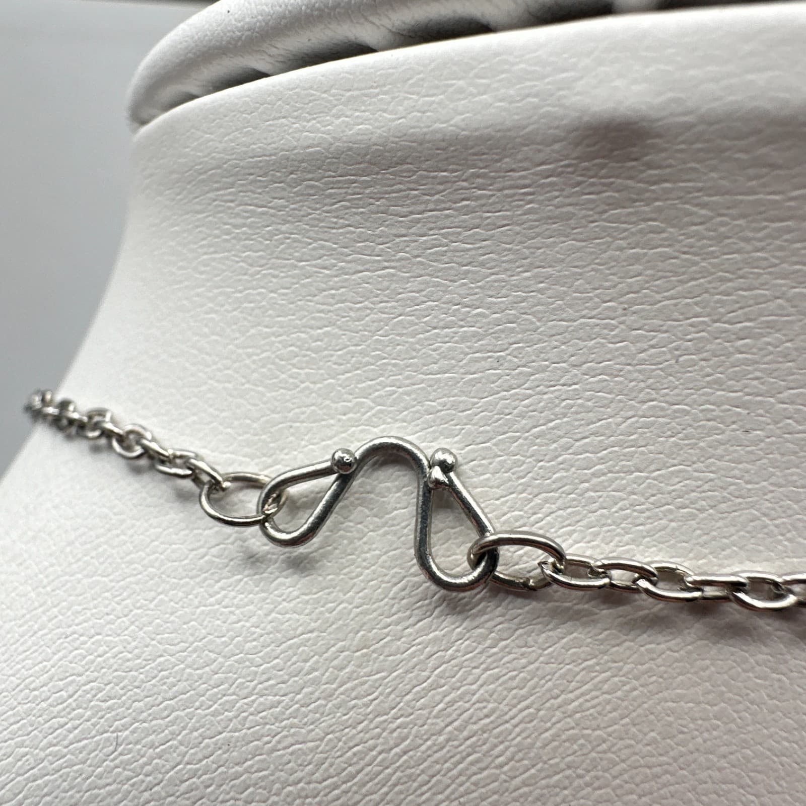 Vintage 90s Art Glass Heart Pendant Necklace Orange Floral Millefiori Jewelry - Thumbnail 9