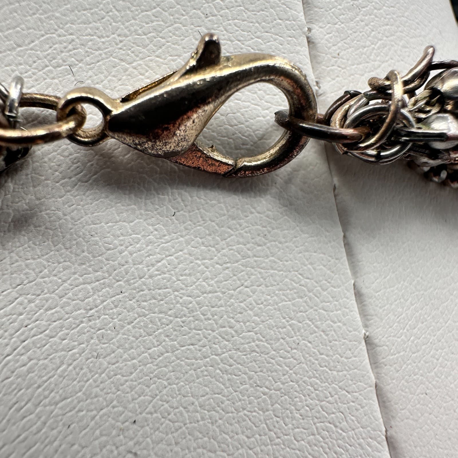 Vintage 90s Multi Layer Strand Station Bead Necklace Gold Tone Chain Jewelry - Thumbnail 8