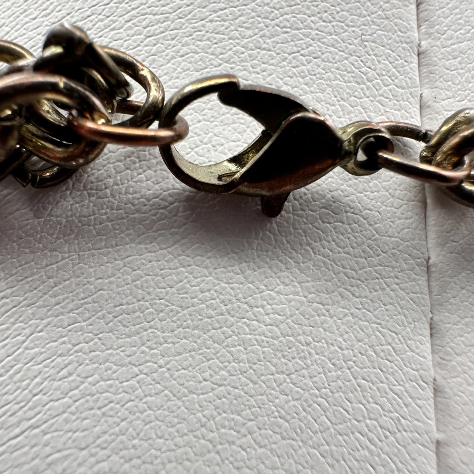 Vintage Y2K Turquoise Blue Beaded Bib Necklace Gold Spike Statement Jewelry - Thumbnail 11