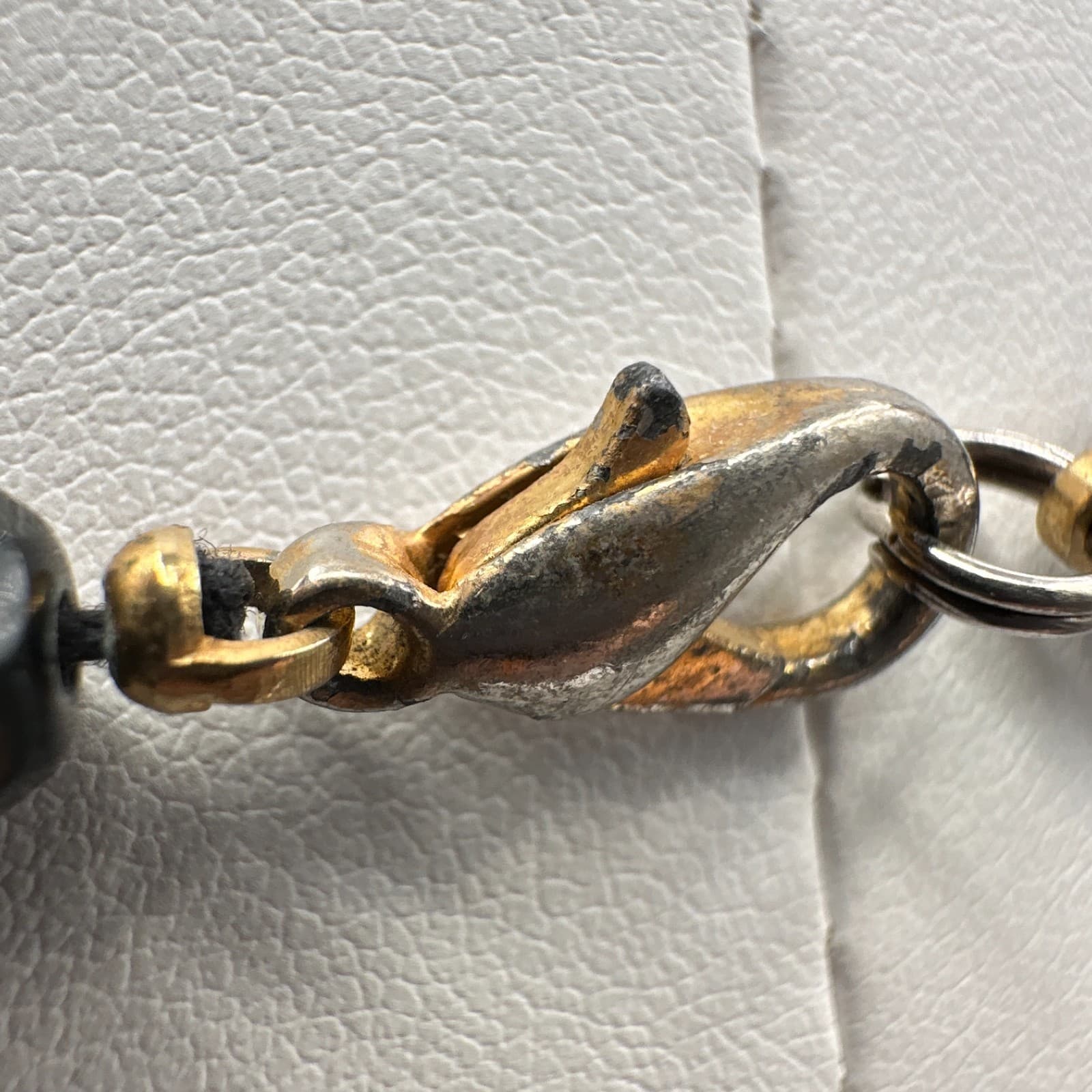 Vintage 90s Black Onyx Faceted Bead Necklace Statement Women's Classic Jewelry - Thumbnail 8