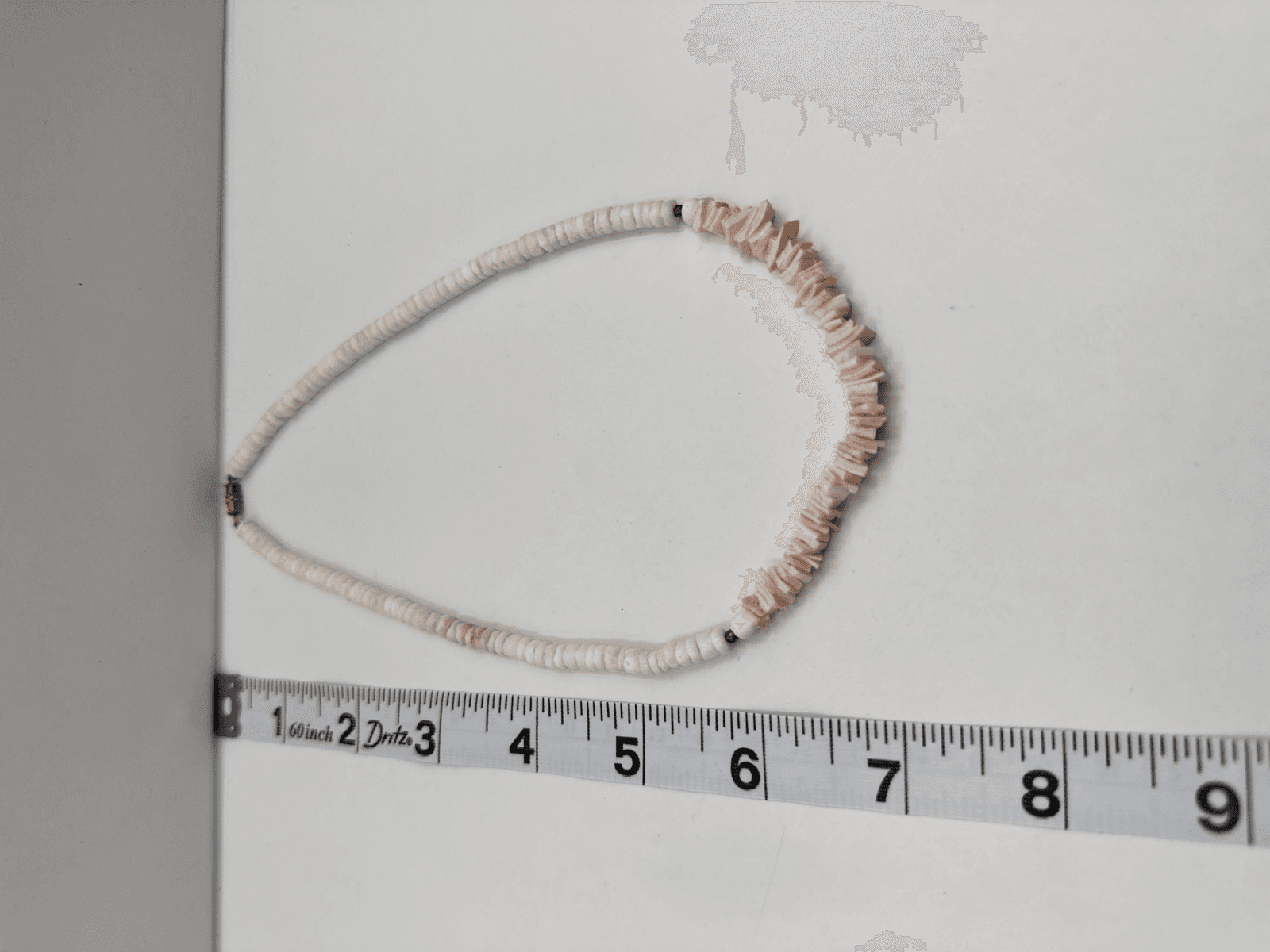 Vintage Y2K Pink Heishe Shell Necklace White Bead Boho Choker Statement Jewelry - Thumbnail 13