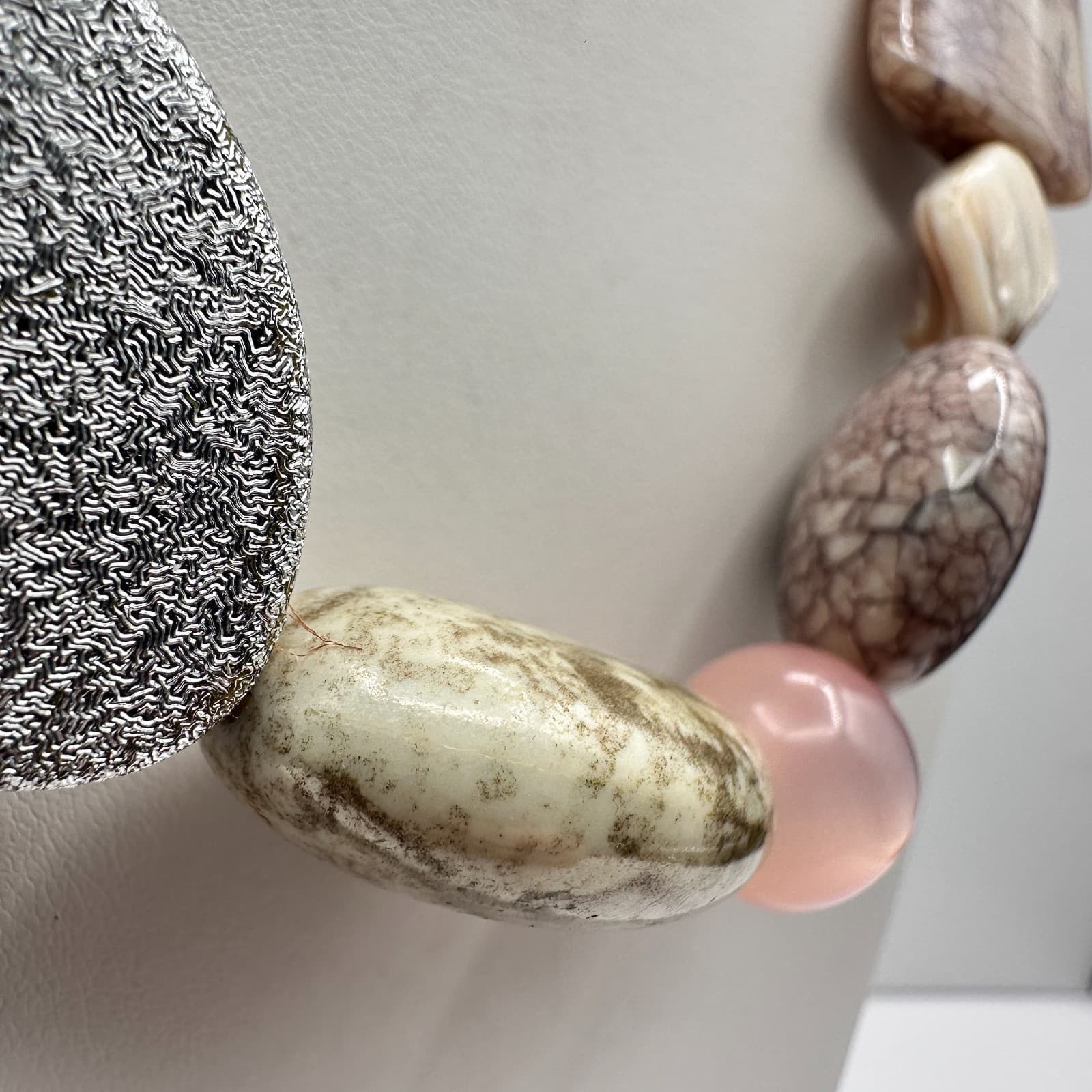 Vintage Y2K Chunky Stone Statement Necklace Boho Women's Classic Jewelry - Thumbnail 5