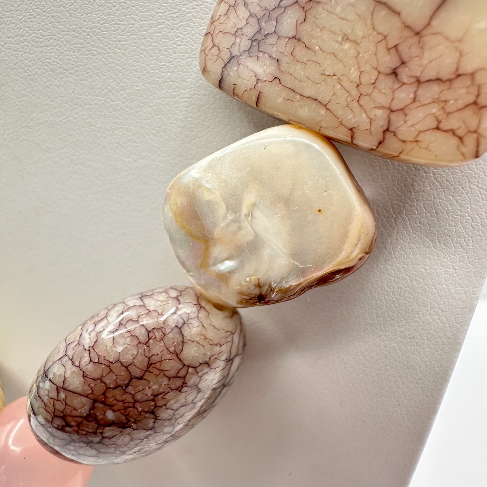 Vintage Y2K Chunky Stone Statement Necklace Boho Women's Classic Jewelry - Thumbnail 8