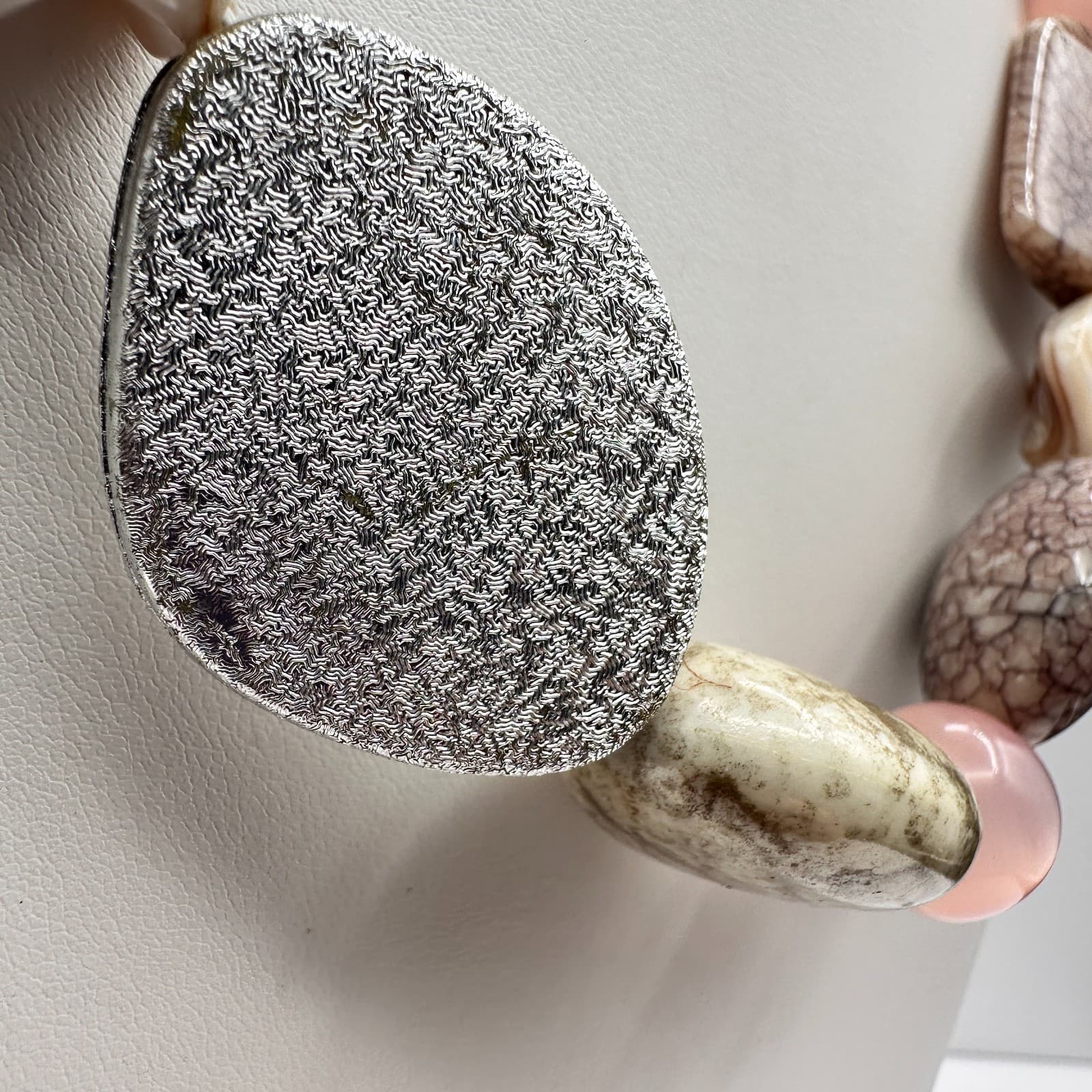 Vintage Y2K Chunky Stone Statement Necklace Boho Women's Classic Jewelry - Thumbnail 4