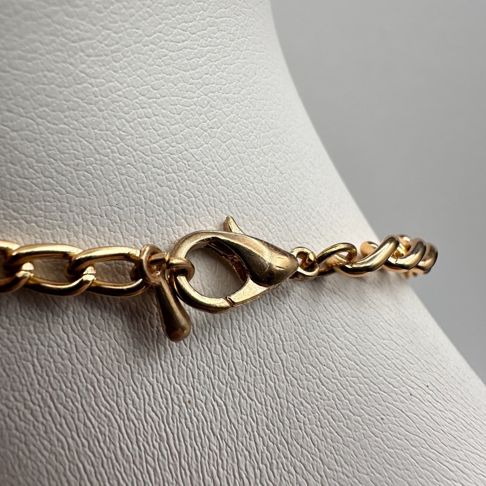 Vintage 90s Gold Tone Multi Layered Chain Necklace Chunky Statement Boho Jewelry - Thumbnail 6