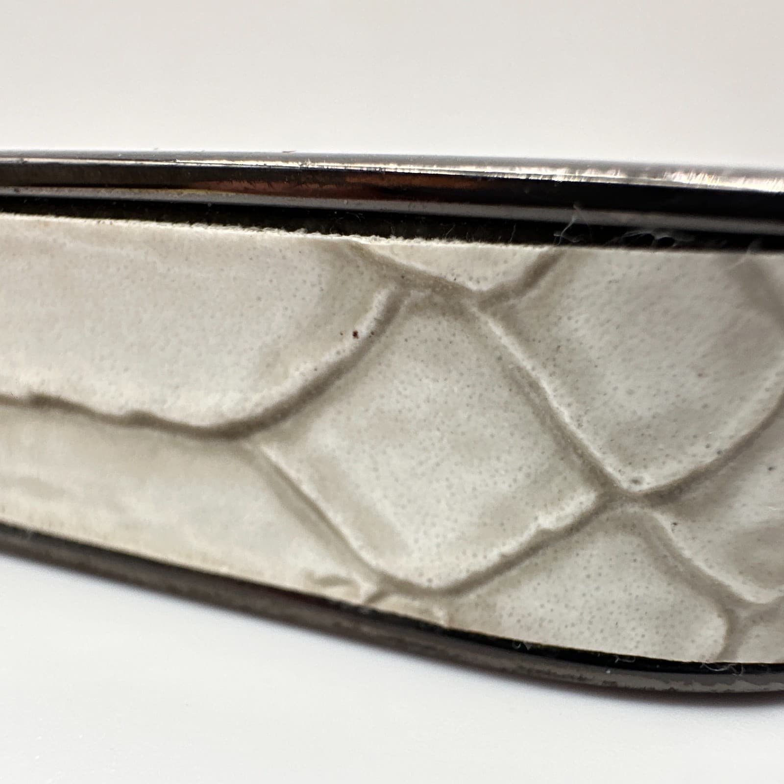 Vintage Y2K Faux Snakeskin Bracelet Hinge Hand Statement Women's Classic Jewelry - Thumbnail 5