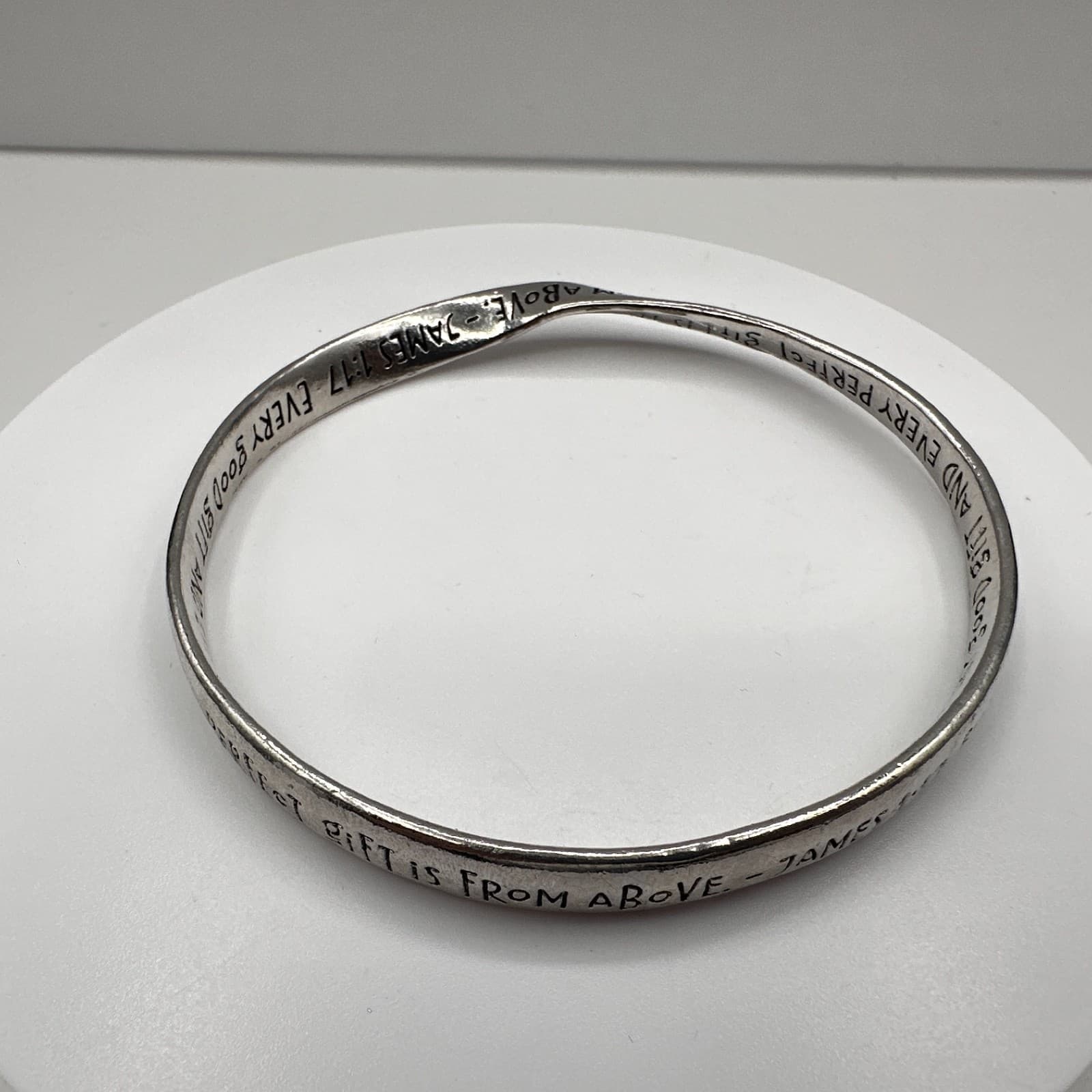 Vintage 90s James 1:17 Bracelet Statement Silver Tone Women's Classic Jewelry - Thumbnail 7