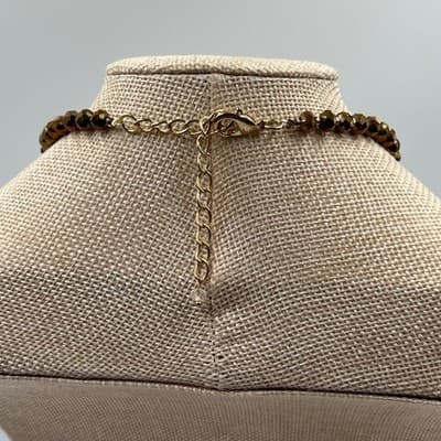 Vintage Faceted Glass Bead Jewelry Set - Graduated Necklace & 3 Stretch Bangles - Thumbnail 12