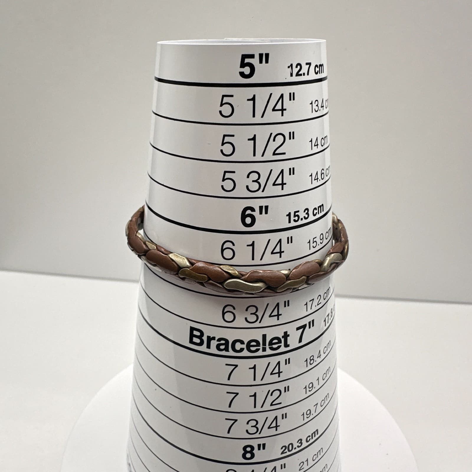 Vintage 90s Braided Hand Bracelet Silver Tone Boho Women's Classic Jewelry - Thumbnail 8