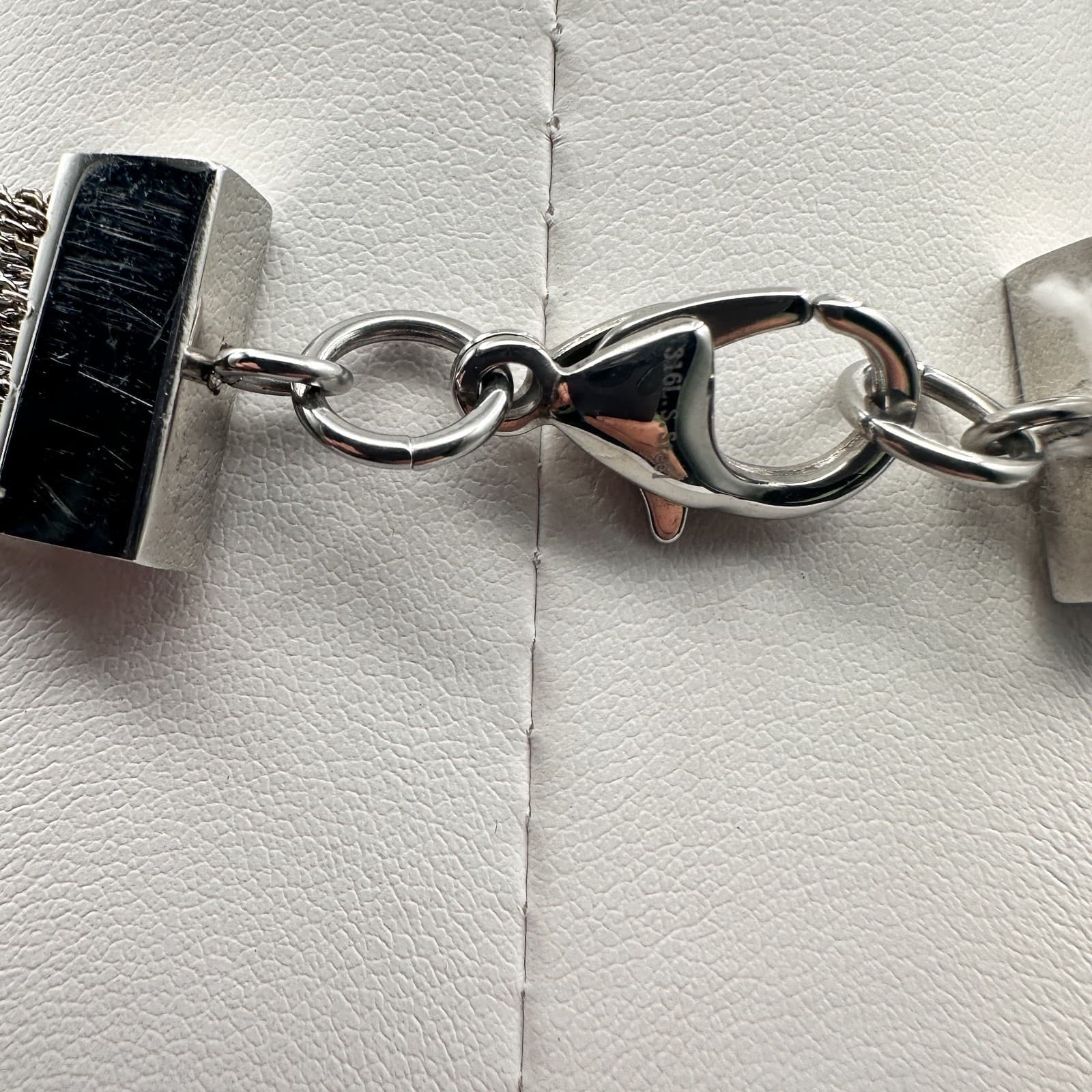 Vintage 90s Two Tone Twisted Mesh Multi-Strand Statement Necklace Jewelry - Thumbnail 7