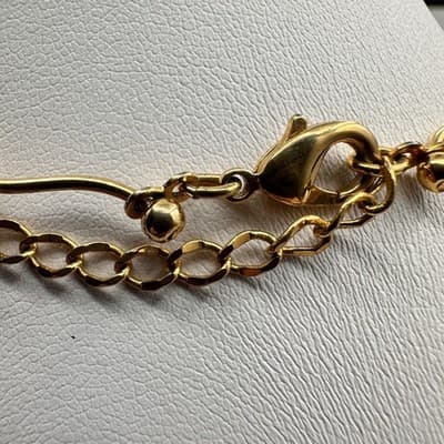 Vintage Y2K Yellow Crystal Teardrop Pendant Necklace Gold Tone Statement Jewelry - Thumbnail 7