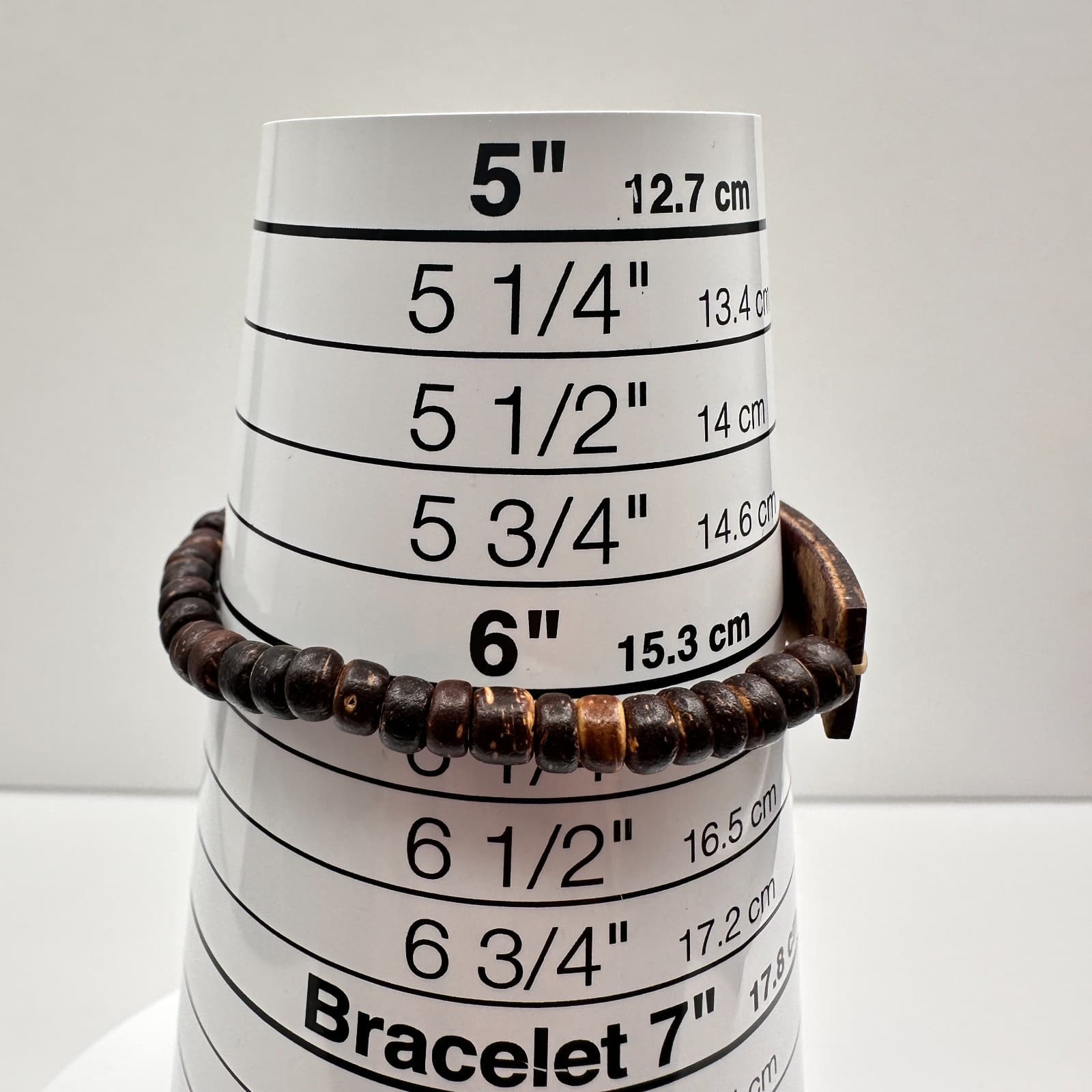 Vintage 80s Hawaii Wooden Beaded Bracelet Hibiscus Women's Classic Jewelry - Thumbnail 6