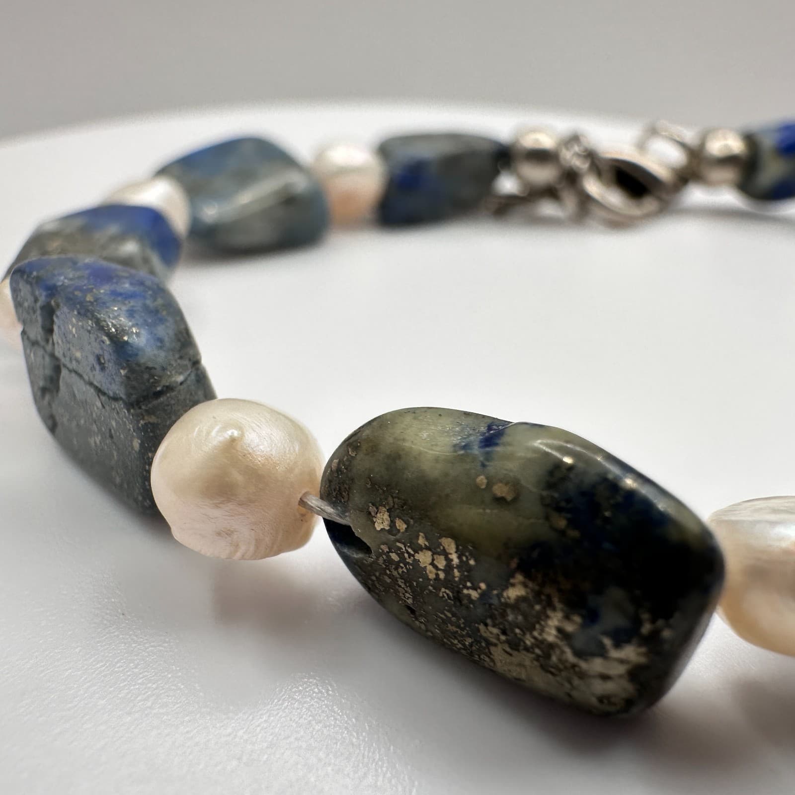 Vintage 90s Silver Tone Beaded Boho Retro Bracelet Women's Classic Jewelry - Thumbnail 3