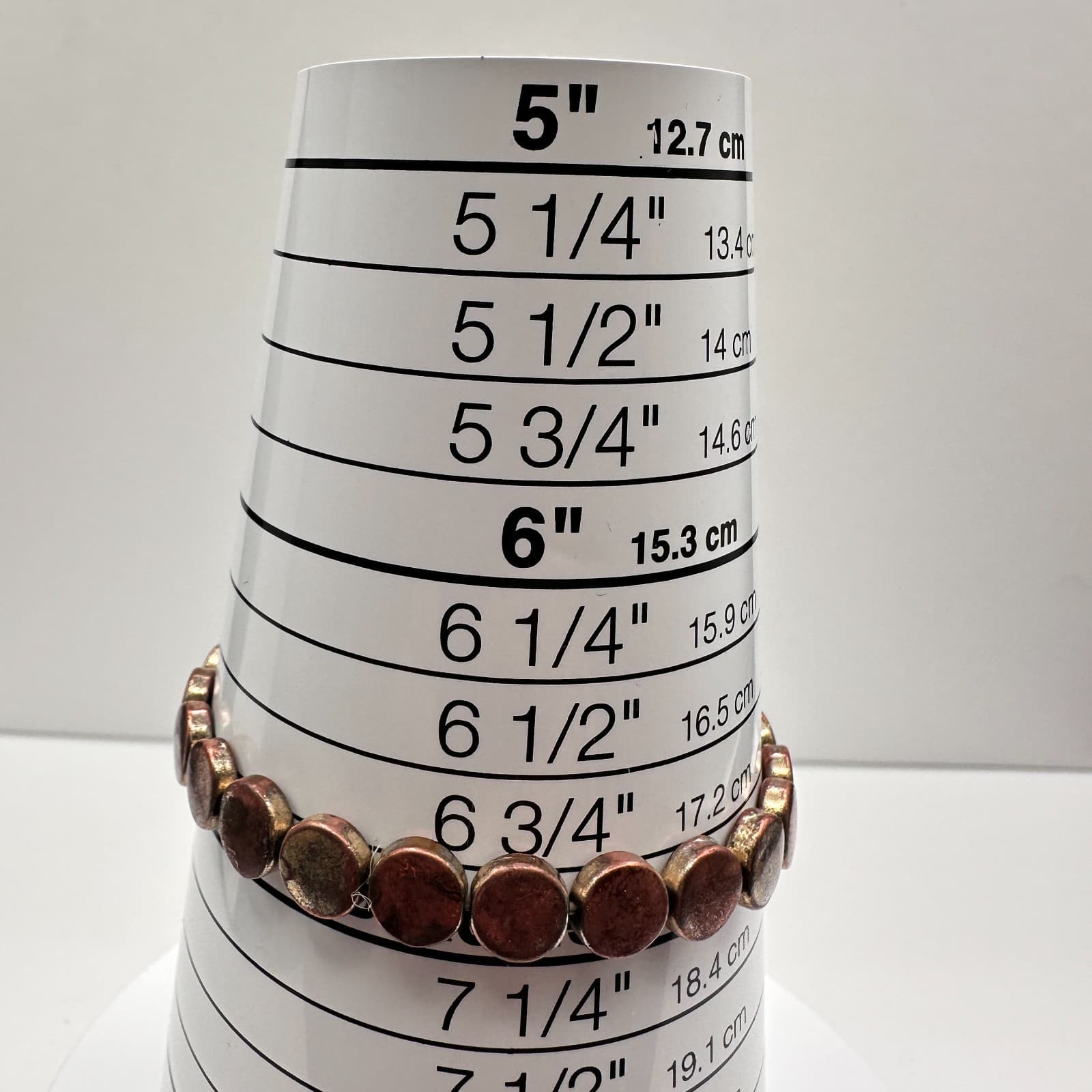 Vintage 90s Disc Beaded Boho Bracelet Retro Women's Classic Fashion Jewelry - Thumbnail 13