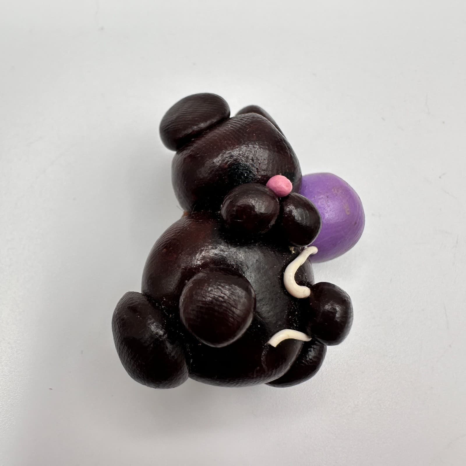 Vintage 80s Silver Tone Teddy Bear Brooch Pin Retro Women's Classic Jewelry - Thumbnail 4