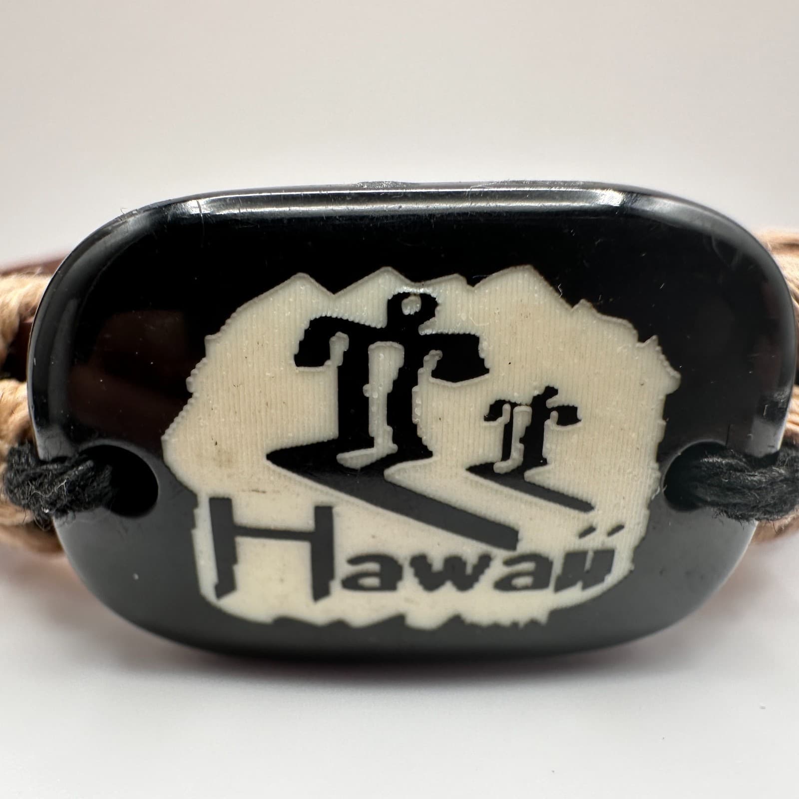 Vintage 90s Hawaii Leather Wrap Bracelet Rope Boho Women's Classic Jewelry - Thumbnail 3