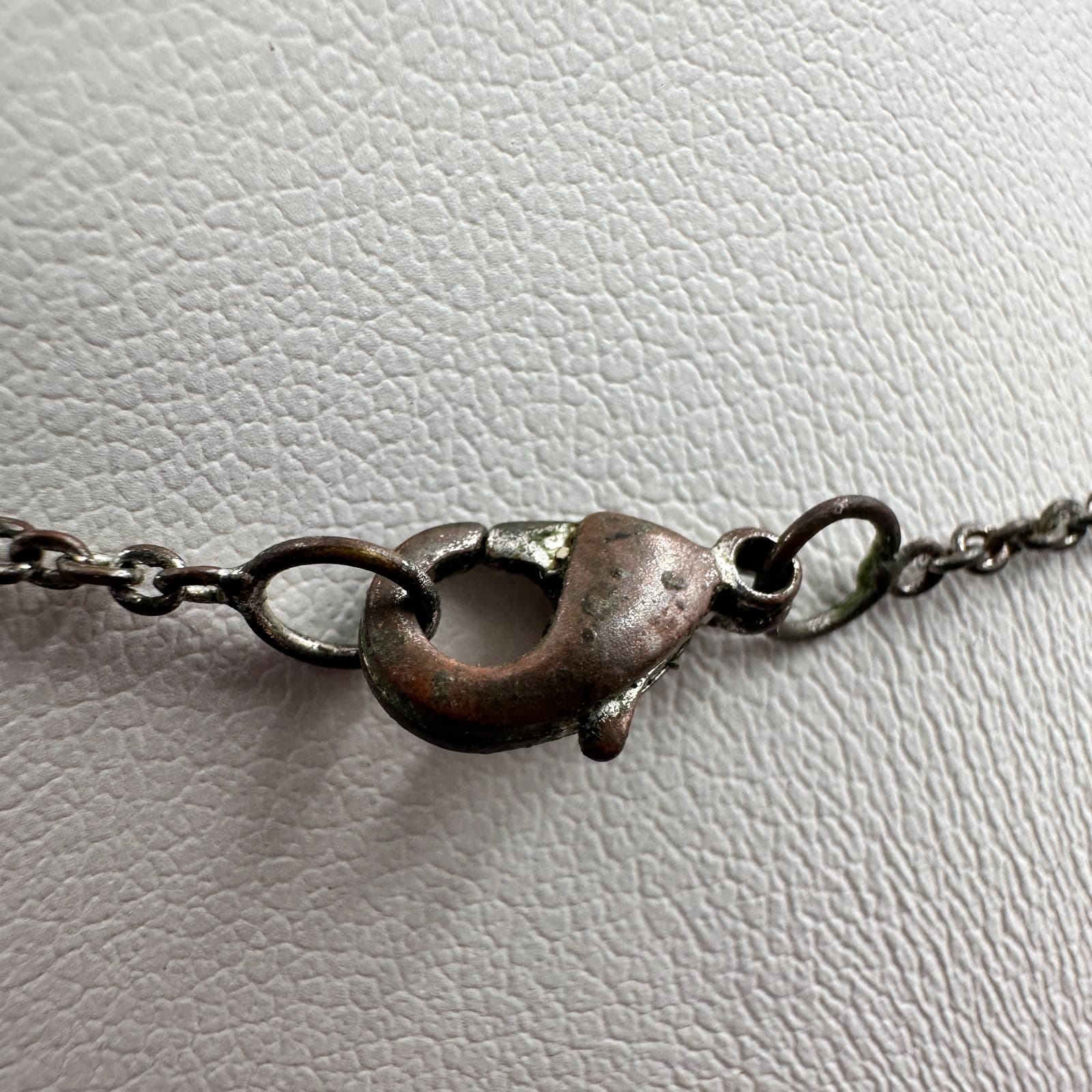 Vintage 90s Silver Snowflake Jade Pendent Necklace Boho Women's Classic Jewelry - Thumbnail 6