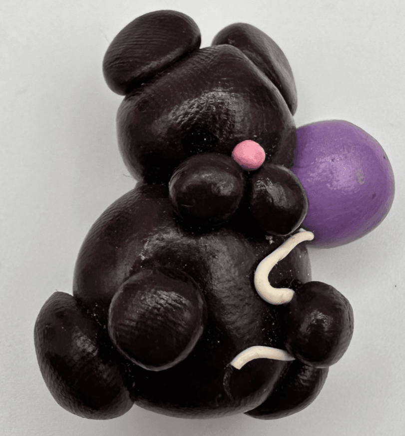 Vintage 80s Silver Tone Teddy Bear Brooch Pin Retro Women's Classic Jewelry - Image 1