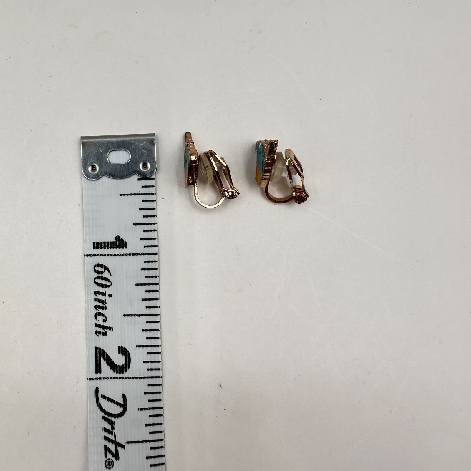 Vintage 90s Jewelry Lot 4 Pair Clip On Earrings Unicorn Rainbow Ice Cream Pink - Thumbnail 12