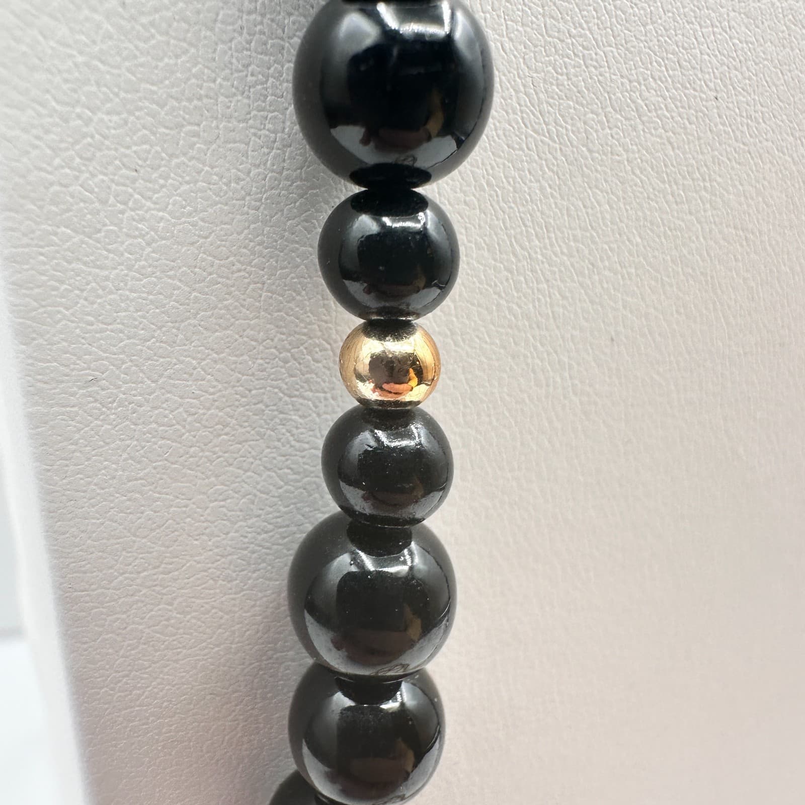 Vintage 90s Multi Strand Seed Beaded Necklace Gold Tone Women's Classic Jewelry - Thumbnail 4