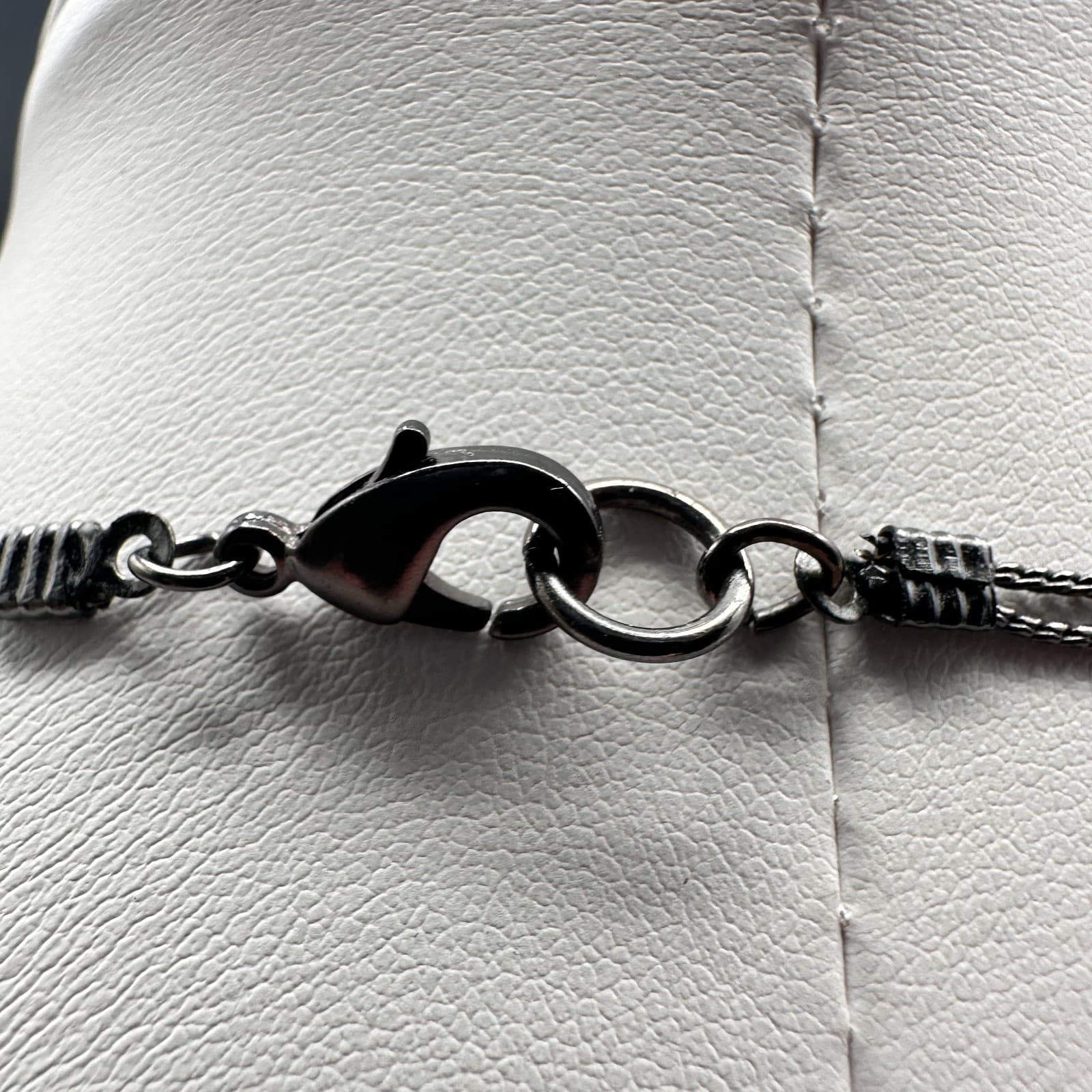 Vintage 90s Multi-Strand Layered Necklace Purple Aurora Borealis Beaded Boho - Thumbnail 7