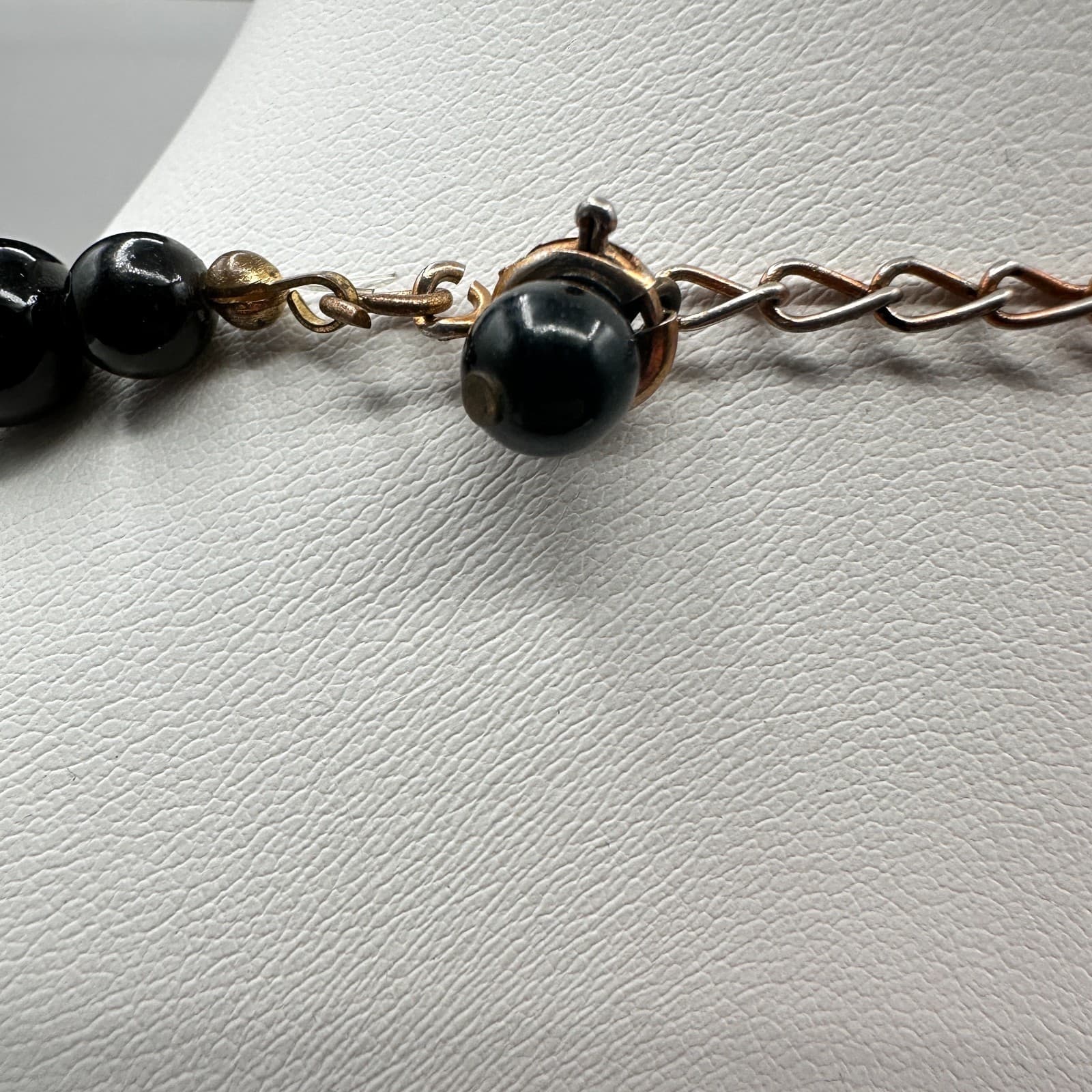 Vintage 90s Multi Strand Seed Beaded Necklace Gold Tone Women's Classic Jewelry - Thumbnail 7