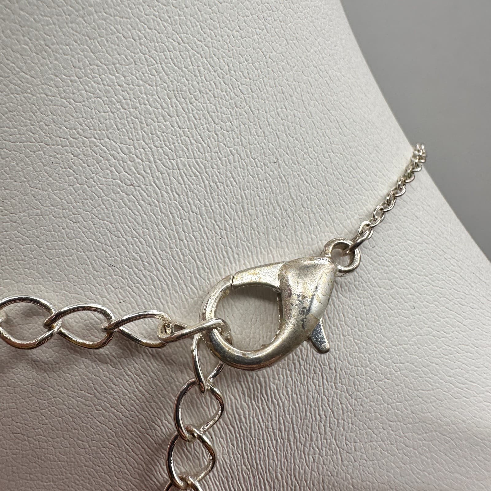 Vintage 90s Starfish Flip Flop Pendant Necklace Silver Tone Women's Jewelry - Thumbnail 6