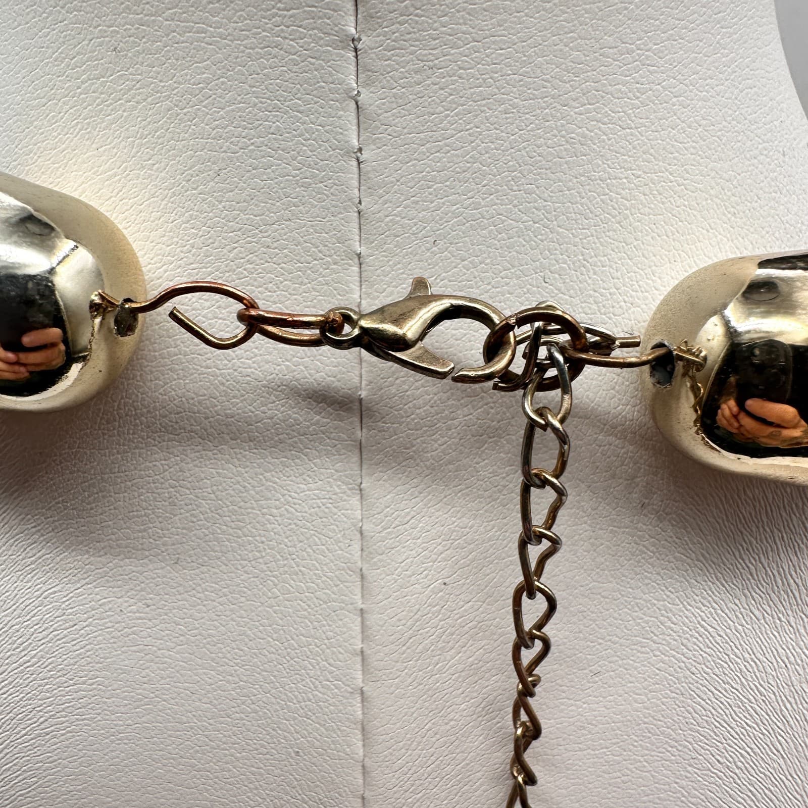 Vintage Y2K Multi Stand Twisted Mesh Statement Necklace Chunky Women's Jewelry - Thumbnail 7