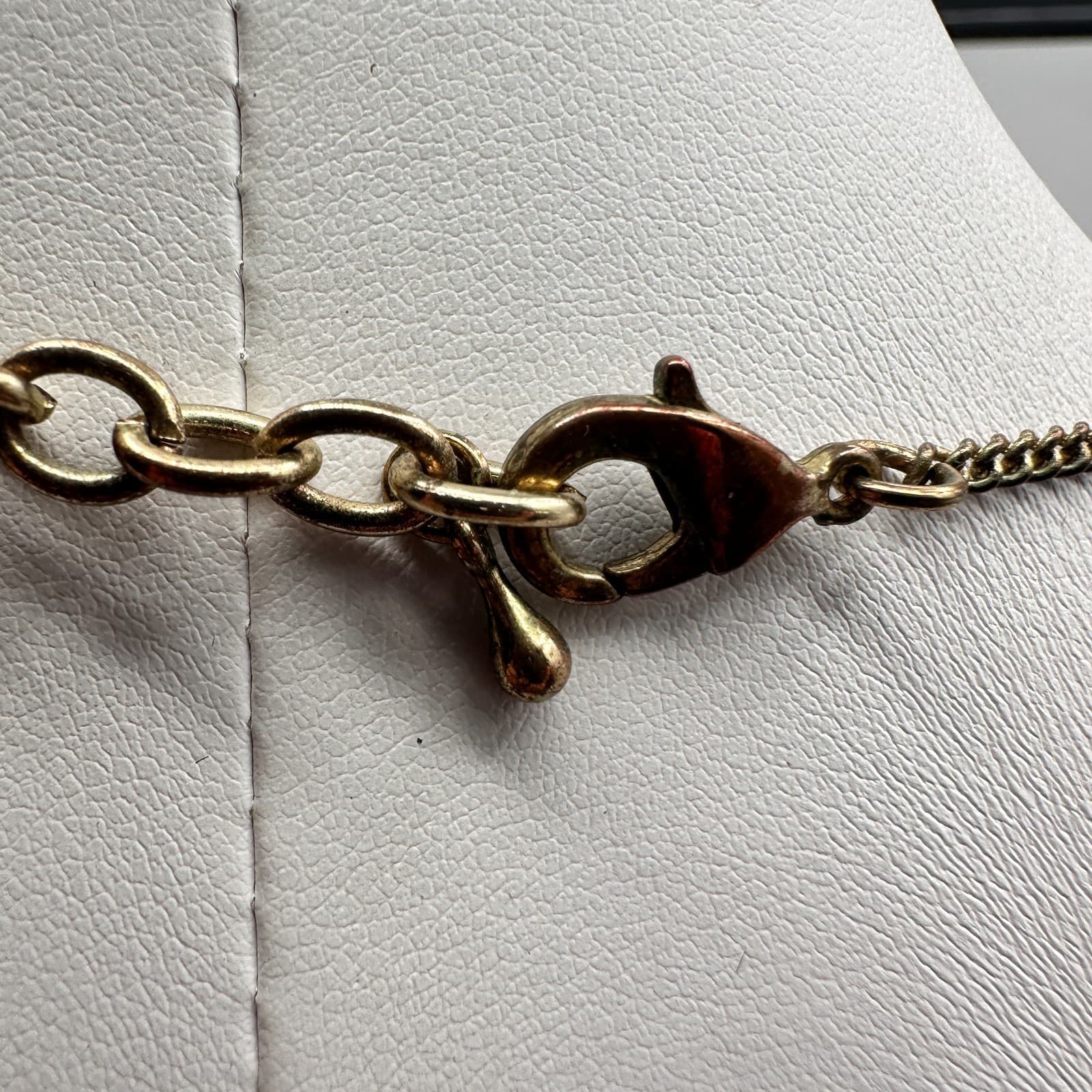 Vintage 80s Boohoo Luce Gold Charm Necklace Tassel Tigers Eye Womens Jewelry - Thumbnail 9