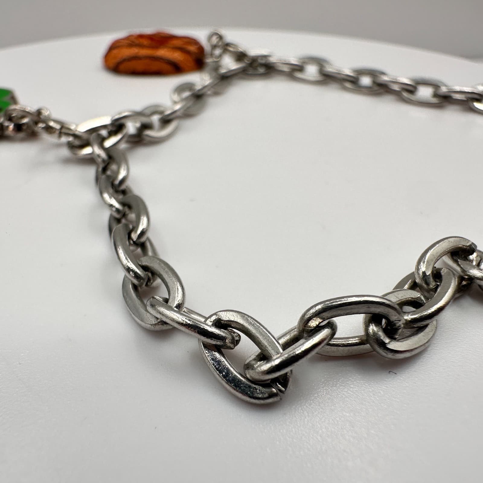 Vintage Y2K CHARM IT! Girl Scouts Bracelet Samoas Cookie Trefoil Rhinestone - Thumbnail 8