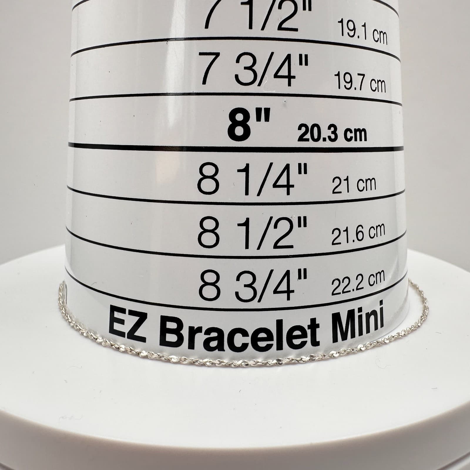 Vintage 90s Silver Tone Twisted Rope Chain Bracelet Minimalist Women's Jewelery - Thumbnail 6