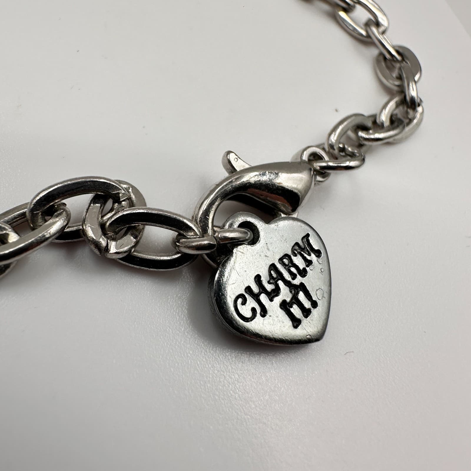 Vintage Y2K CHARM IT! Girl Scouts Bracelet Samoas Cookie Trefoil Rhinestone - Thumbnail 7