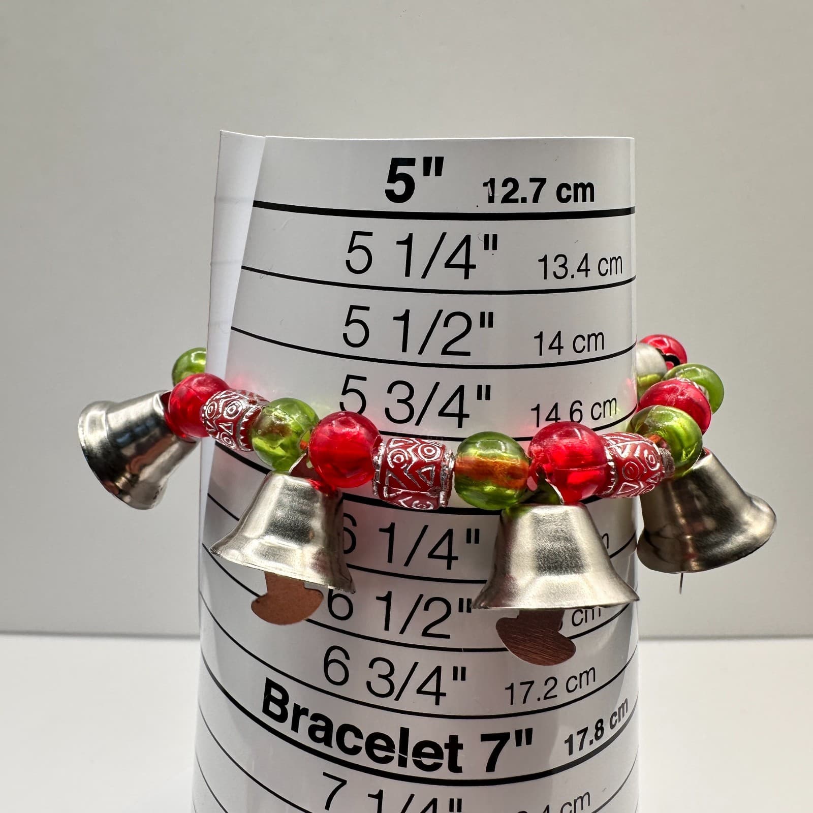 Vintage 80s Christmas Multicoloured Jingle Beaded Bracelet Sets Necklace Jewelry - Thumbnail 14