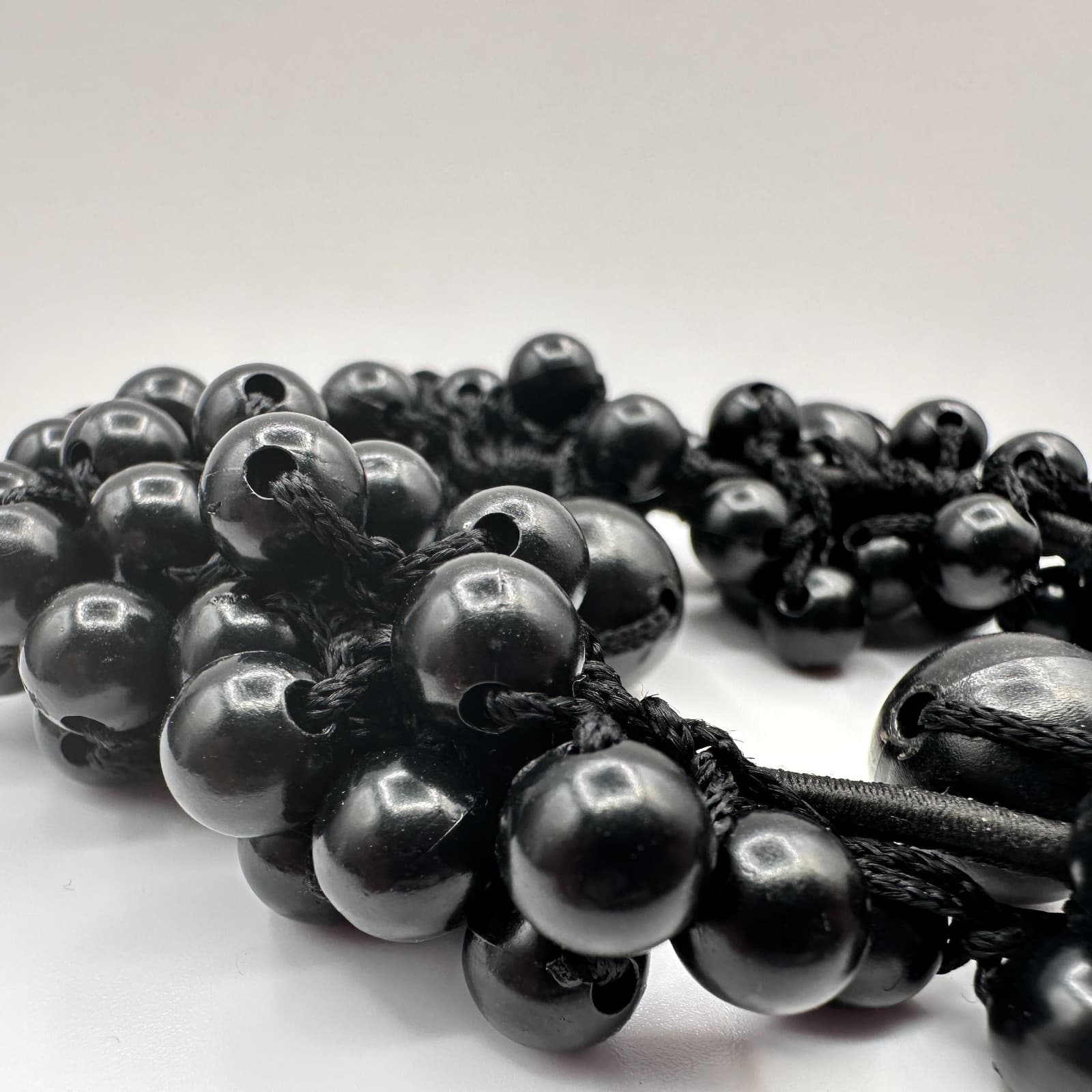 Vintage 90s Faux Pearl Cluster Stretch Bracelet Set Boho Classic Women's Jewelry - Thumbnail 11