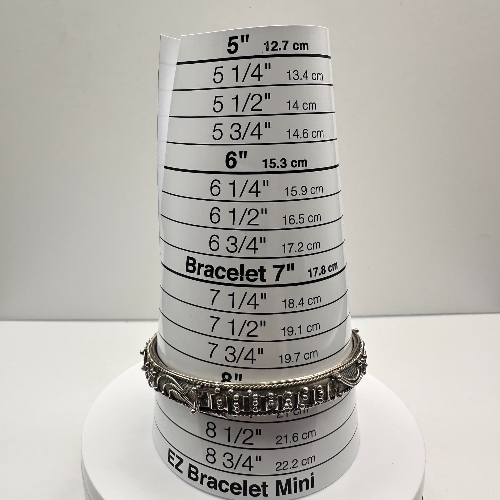 Vintage 80s 90s Silver Tone Textured Bracelet Women's Classic Fashion Jewelry - Thumbnail 7