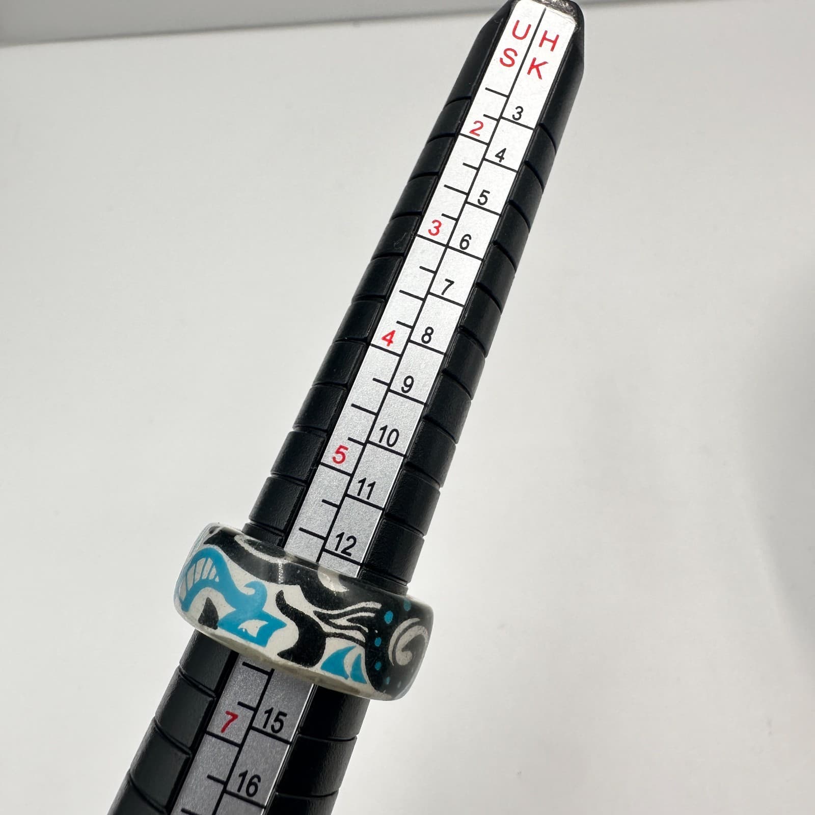 Vintage 90s Swirl Geometric Round Ring Set Boho Women's Classic Fashion Jewelry - Thumbnail 6