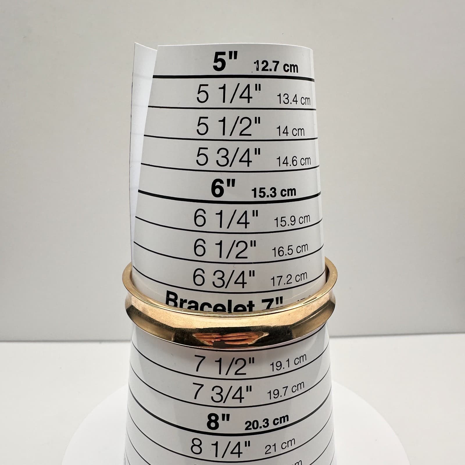 Vintage 90s Gold Tone Concave Cuff Bracelet Minimalist Women's Classic Jewelry - Thumbnail 9