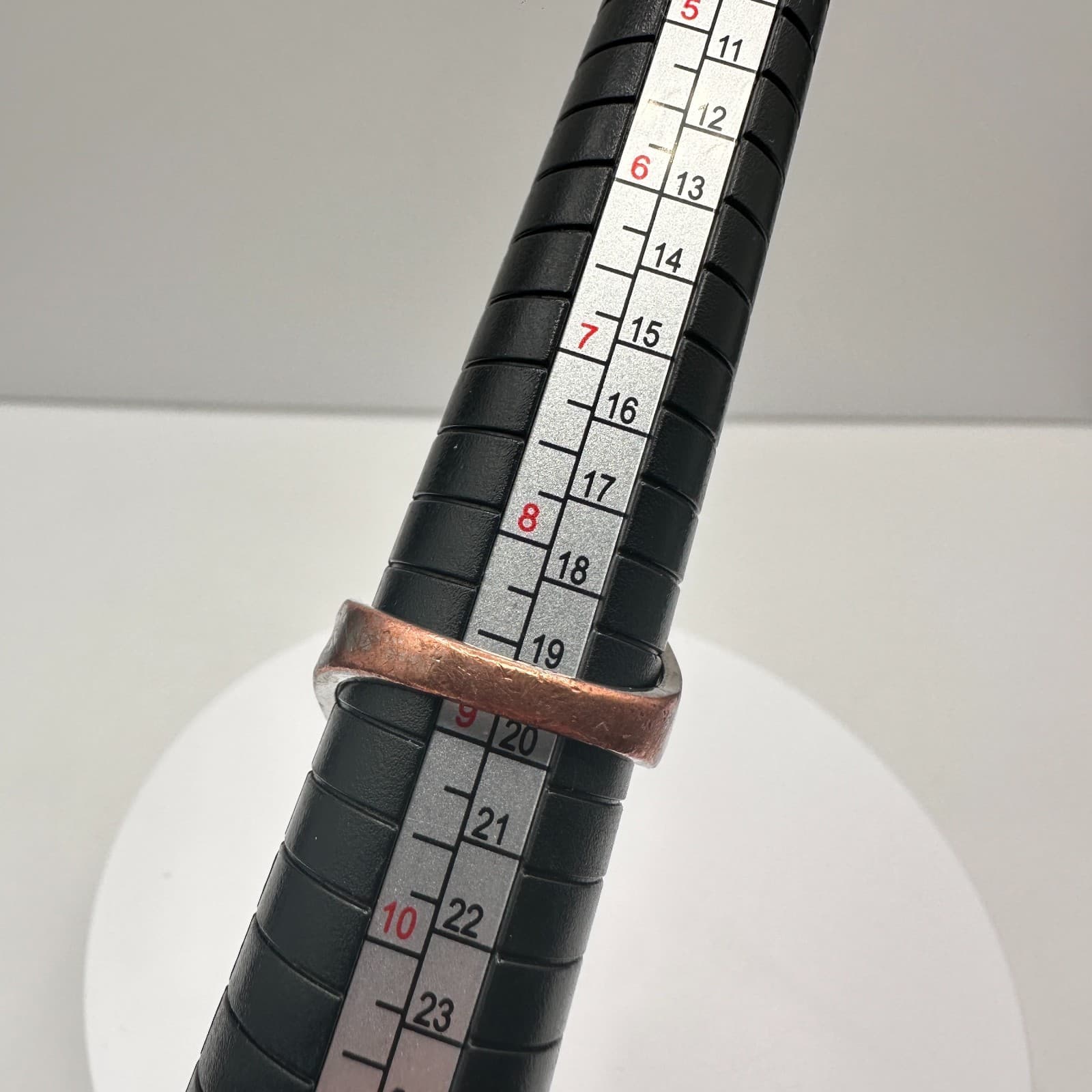 Vintage 90s Silver Tone Oval Ring Statement Women's Classic Fashion Jewelry - Thumbnail 6