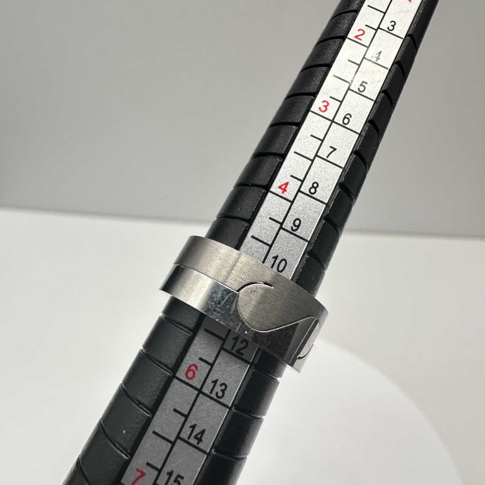 Vintage 90s Silver Tone Interlocking Puzzle Band Ring Set Women's Jewelry - Thumbnail 7