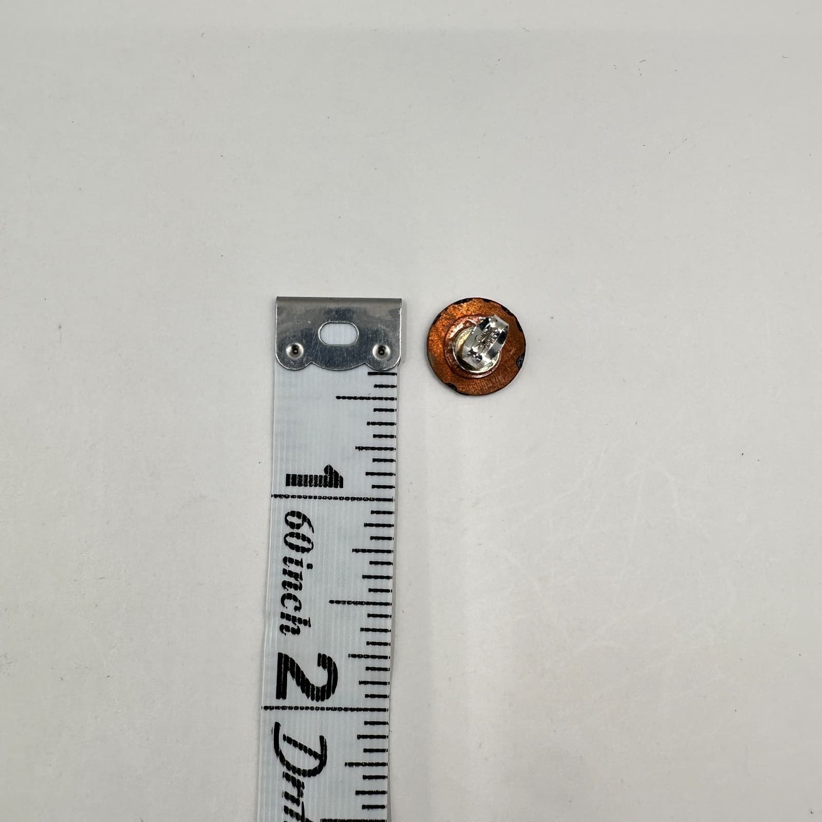 Vintage 90s Hand Painted Floral Enamel Stud Earrings Copper Tone Back Jewelry - Thumbnail 8