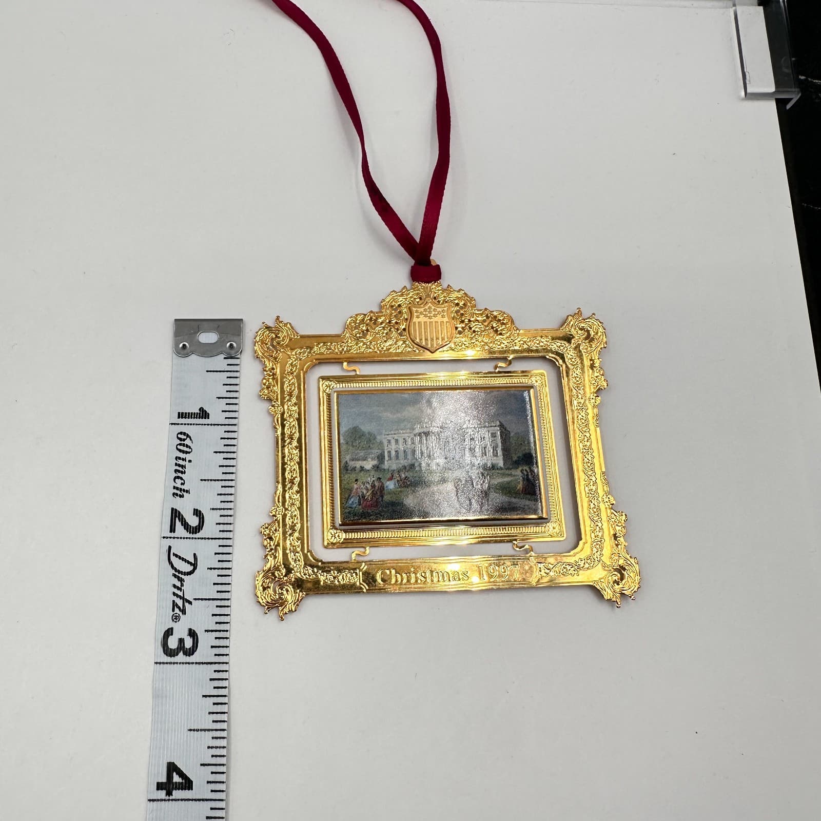 Vintage 1997 The White House Christmas Ornament President Franklin Pierce - Thumbnail 6