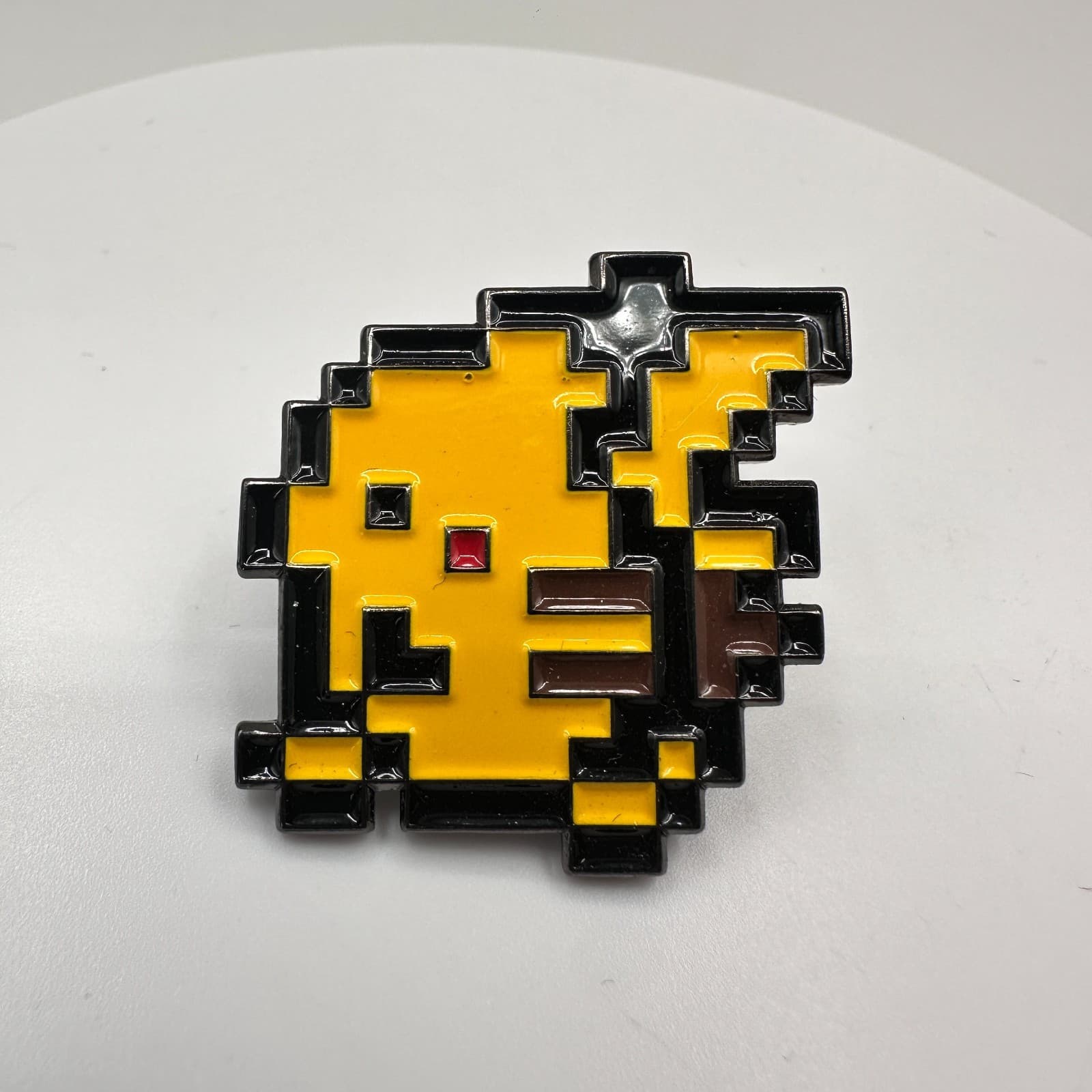Vintage Y2K Cute Pixel Art Pikachu Enamel 8-Bit Style Fan Hat Lapel Pin Jewelry - Thumbnail 3
