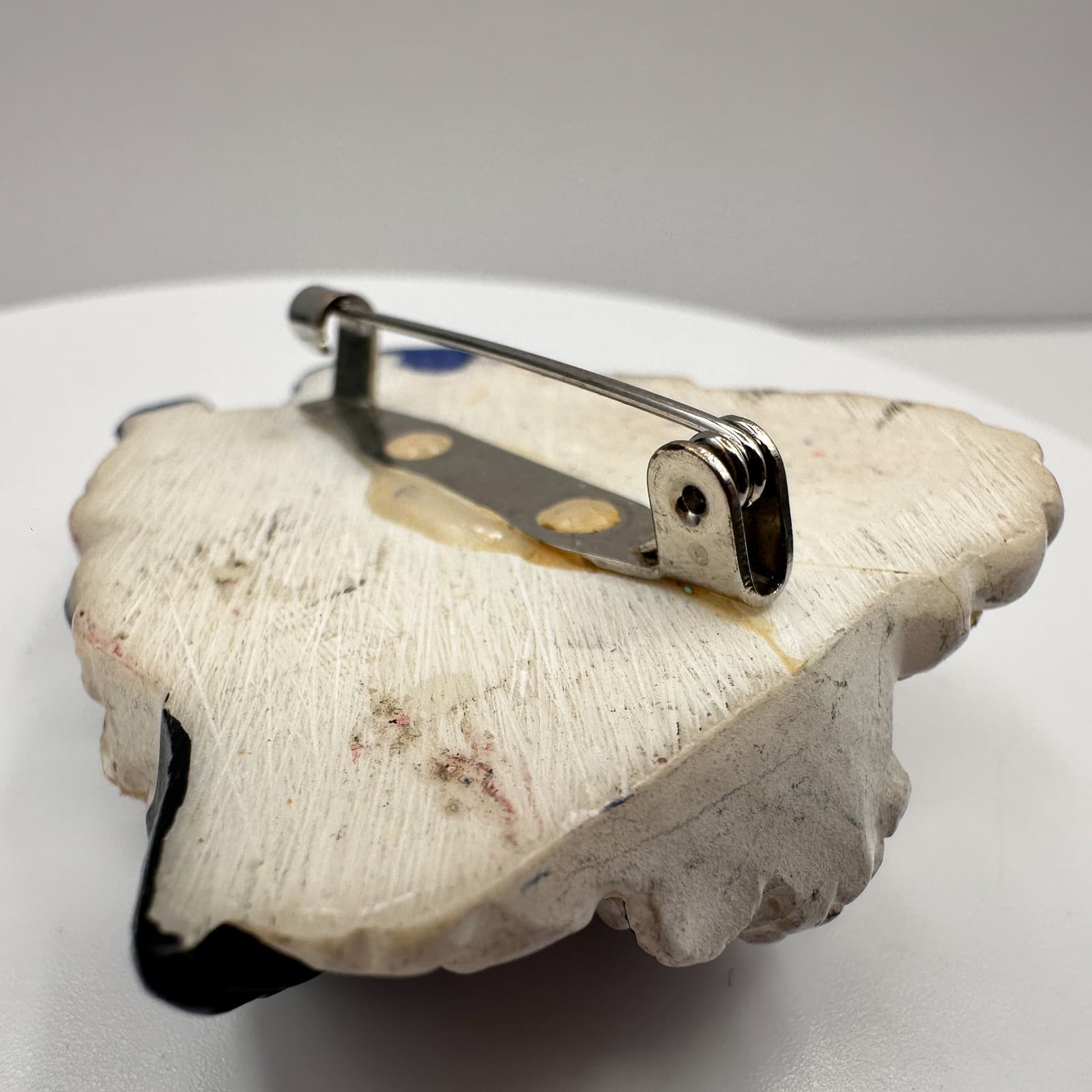 Vintage 90s Snowman Family Brooch Pins Set Resin Christmas Holiday Jewelry - Thumbnail 4