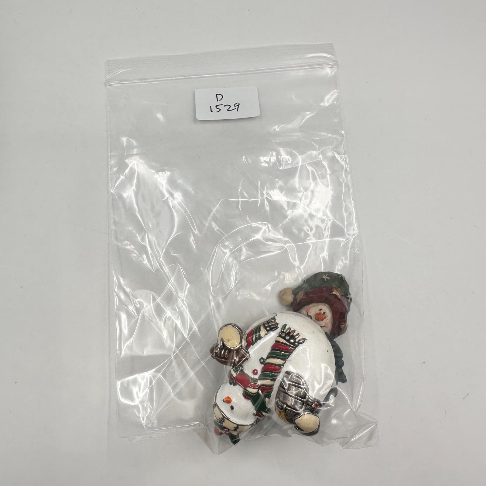 Vintage 90s Snowman Brooch Pin Set Football Helmet Star Heart Christmas Holiday - Thumbnail 10