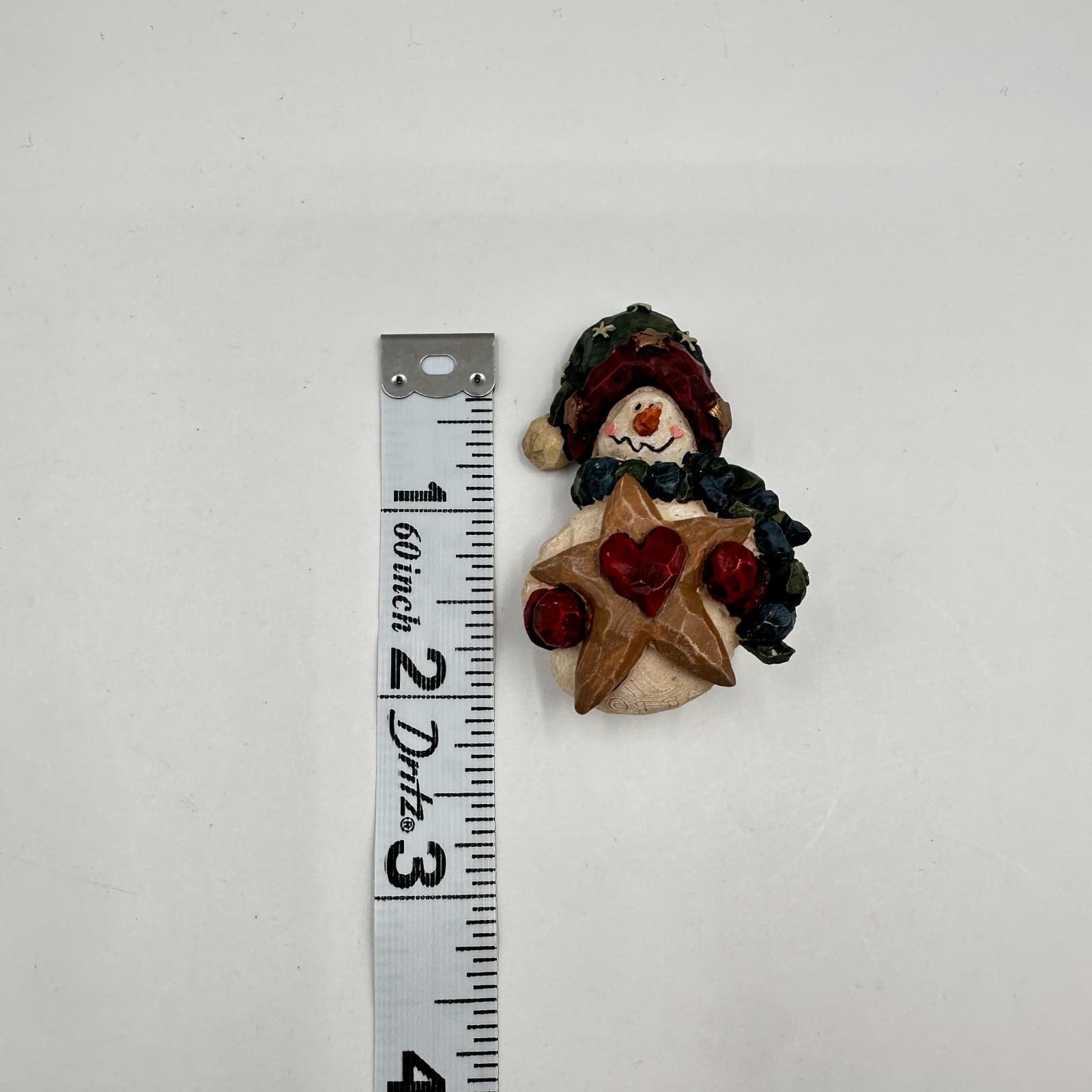 Vintage 90s Snowman Brooch Pin Set Football Helmet Star Heart Christmas Holiday - Thumbnail 8