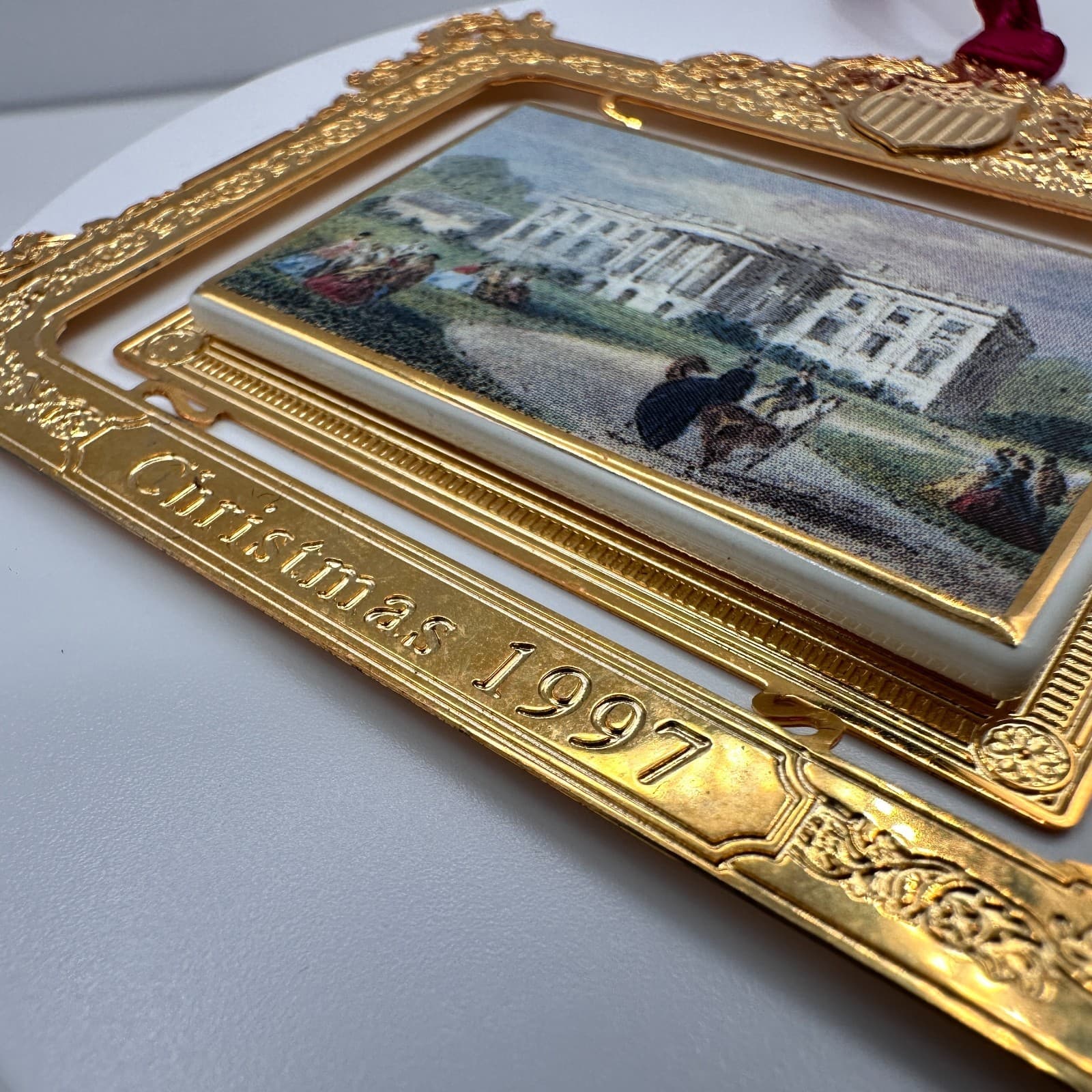 Vintage 1997 The White House Christmas Ornament President Franklin Pierce - Thumbnail 4