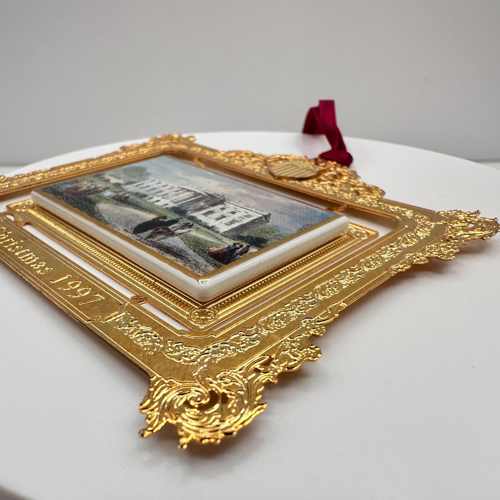 Vintage 1997 The White House Christmas Ornament President Franklin Pierce - Thumbnail 3