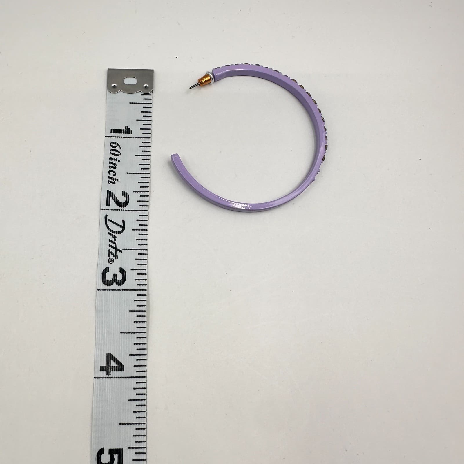 Vintage 90s Glass Multi-Color Hoop Earrings Set Women's Classic Fashion Jewelry - Thumbnail 14