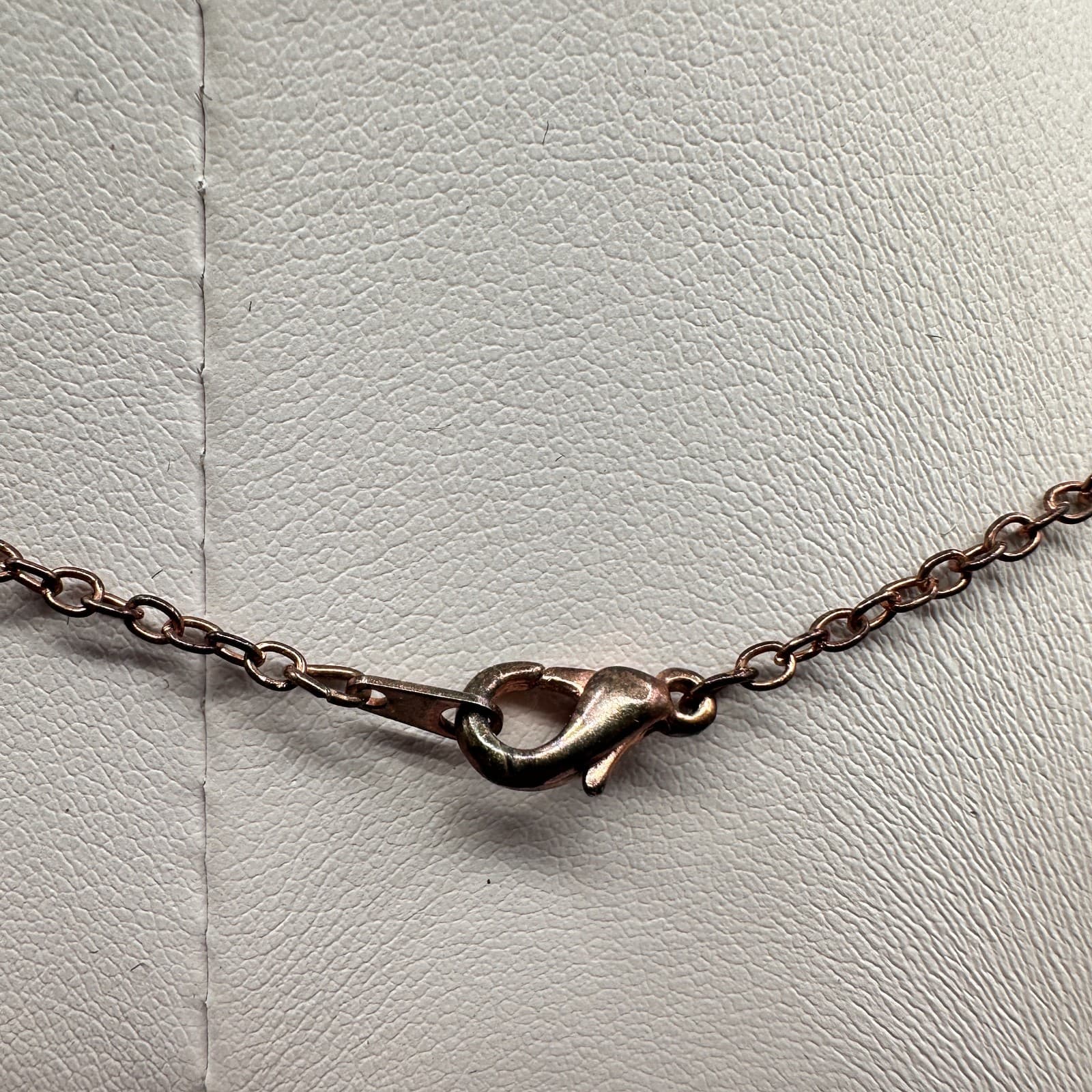 Vintage 90s Copper Tone Oak Leaf Pendant Necklace Nature Boho Style Fall Fashion - Thumbnail 7