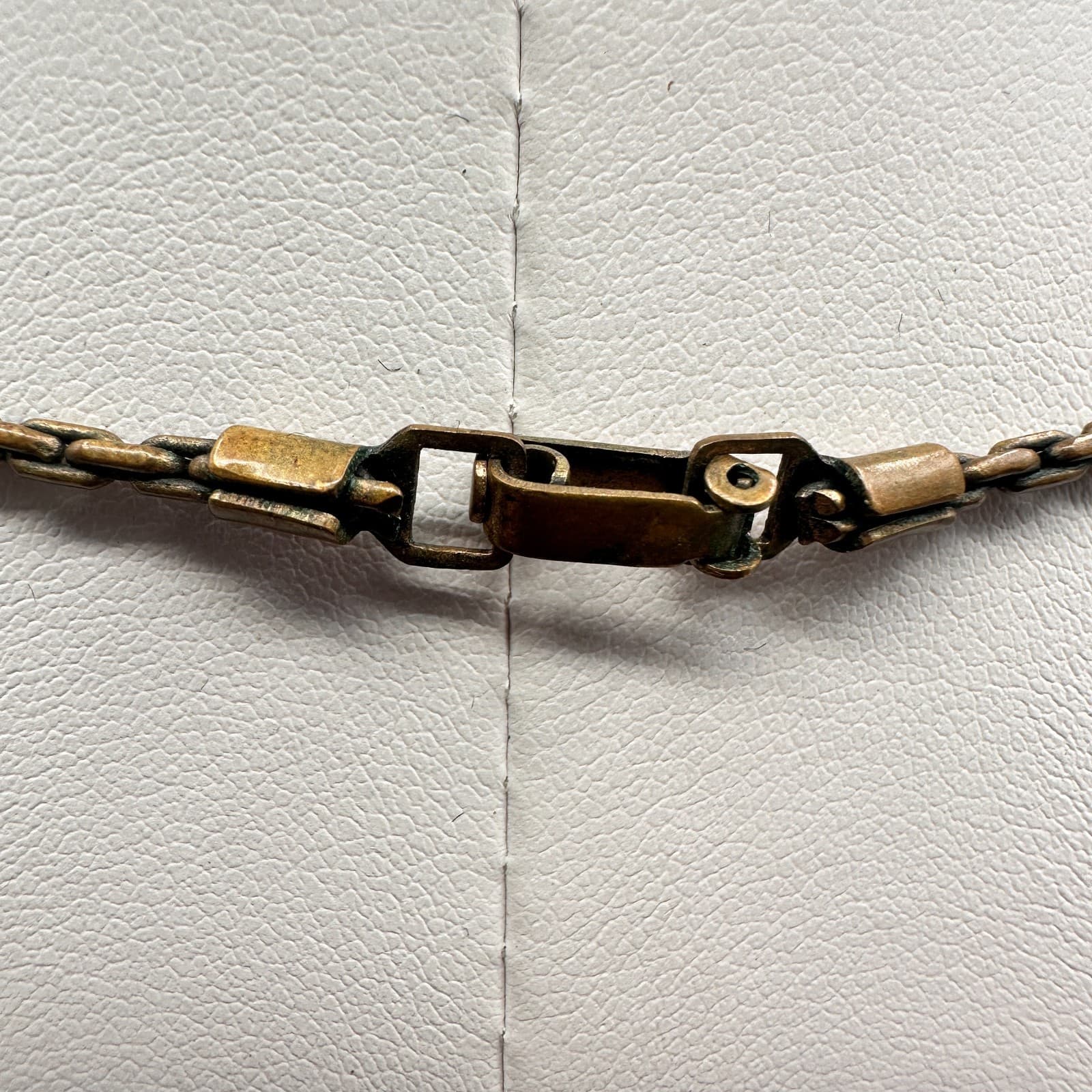 Vintage 80s Enamel Floral Tassel Necklace Faux Pearl Glass Bronze Tone Jewelry - Thumbnail 6